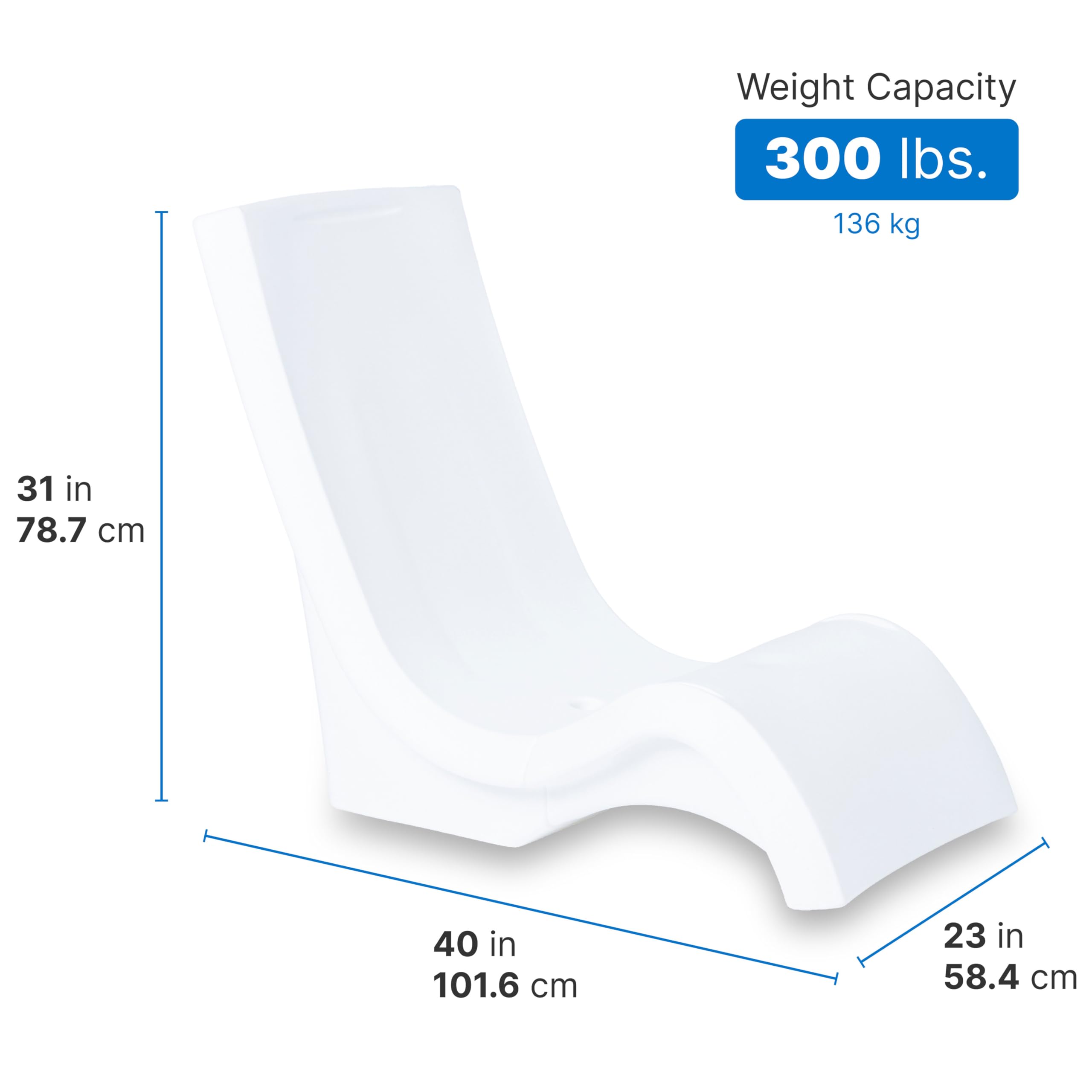 Foto 4 pulgar | Silla De Piscina Step2 Vero, Impermeable Y Resistente A La Decoloración, Color Blanco - Venta Internacional.
