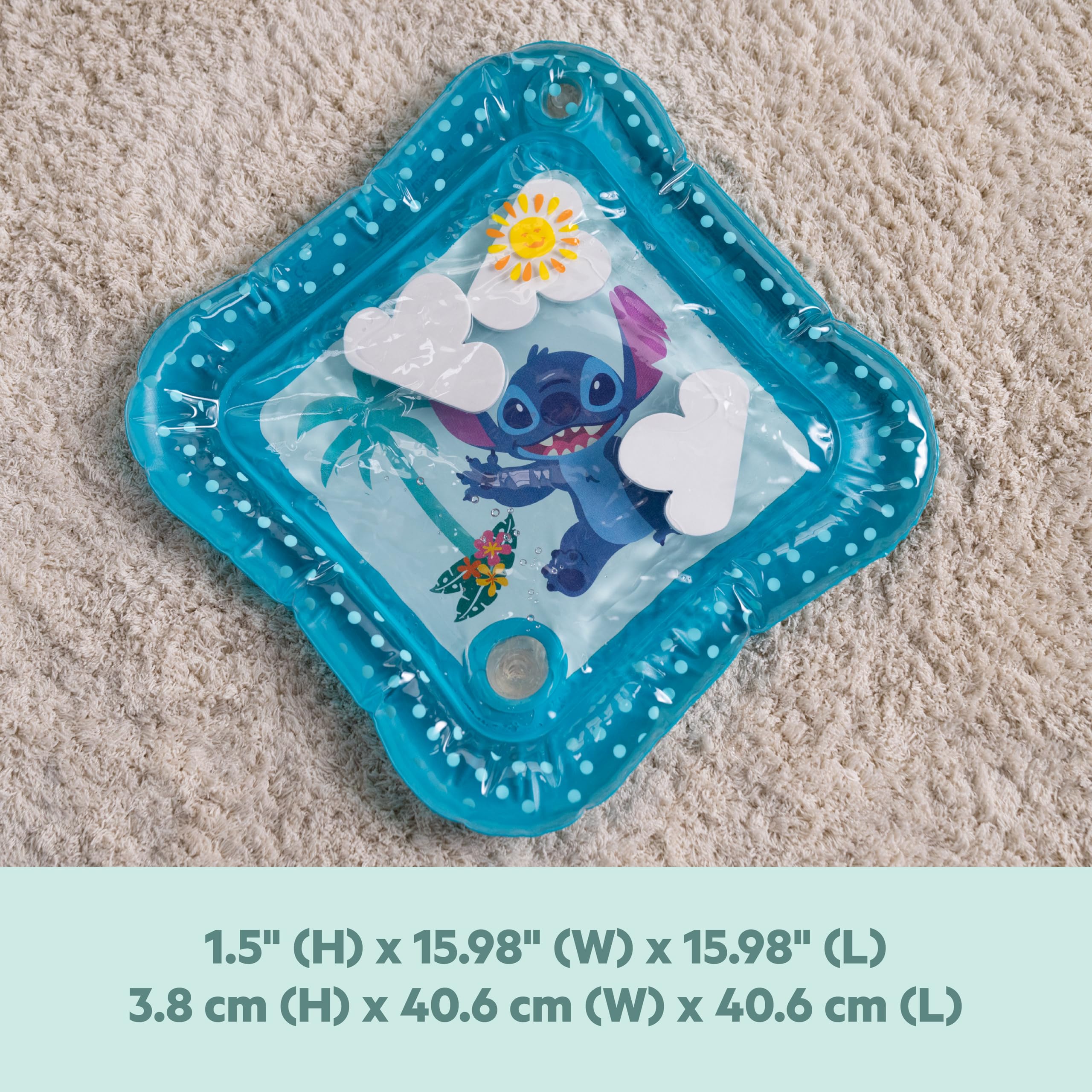 Foto 6 | Alfombrilla De Agua Bright Starts Disney Baby Stitch Making Waves - Venta Internacional.