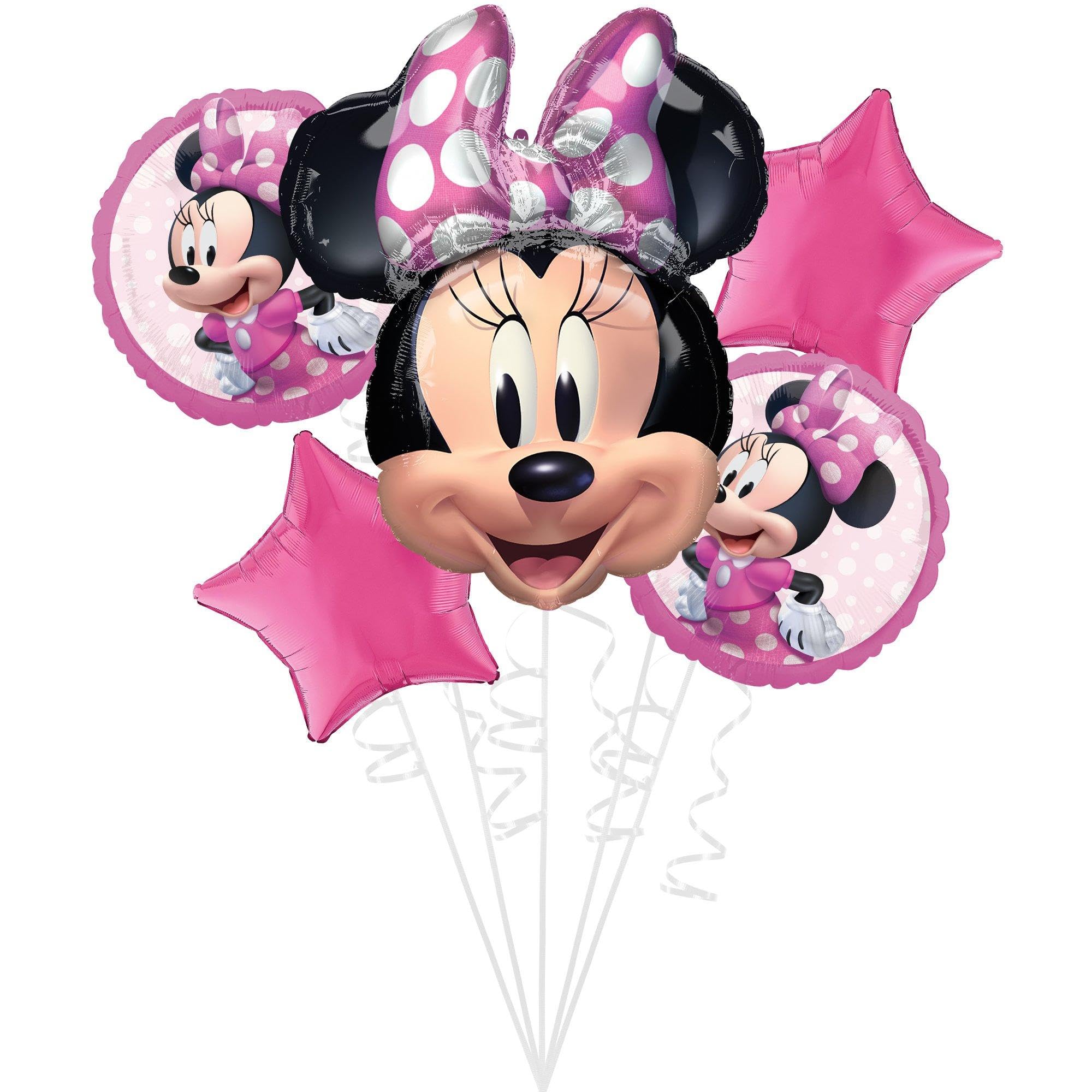 Foto 2 pulgar | Ramillete De Globos Amscan Minnie Mouse Forever, 5 Unidades - Venta Internacional.