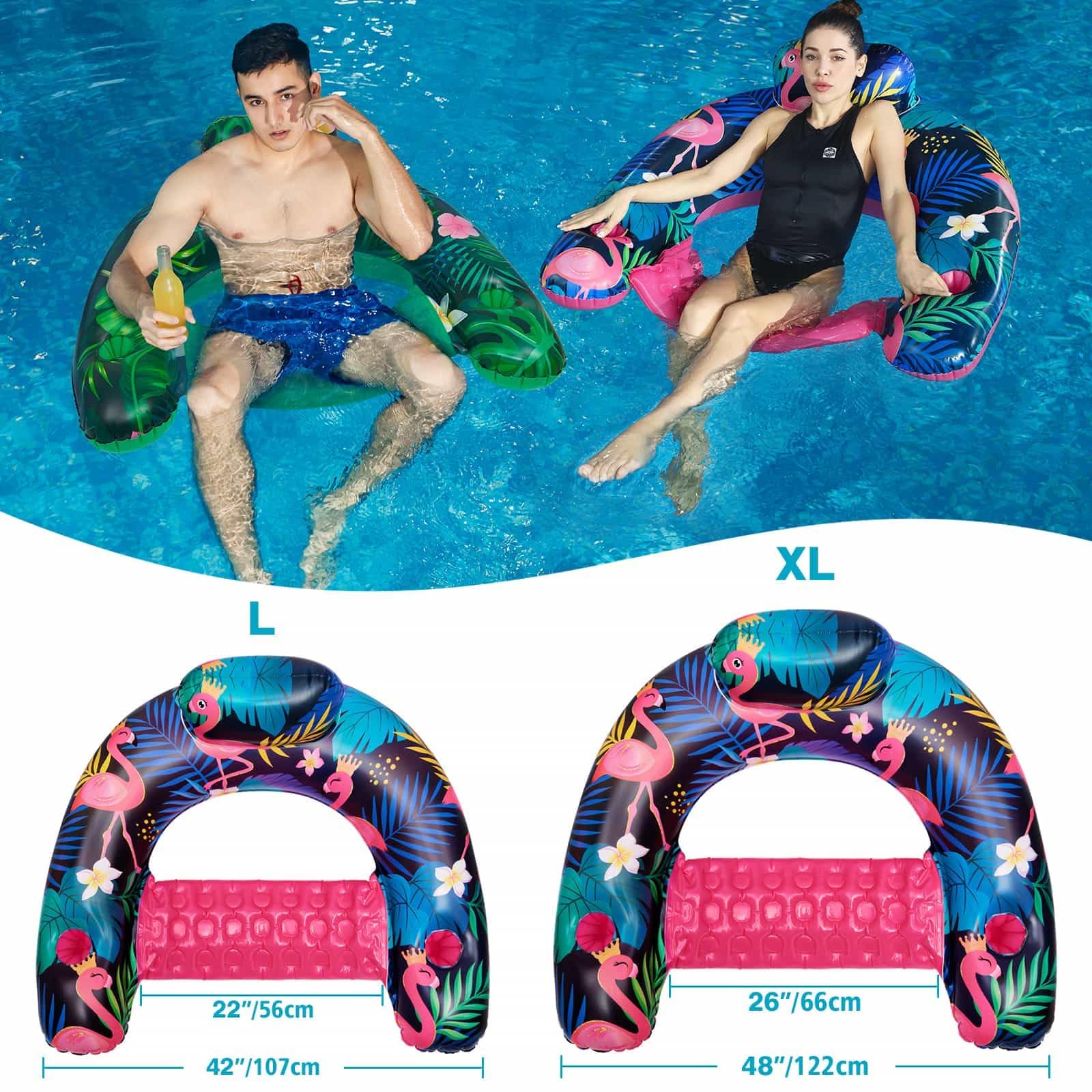 Foto 2 | Silla Flotante Inflable Para Piscina Wernnsai, Paquete De 2 Para Adultos - Venta Internacional.