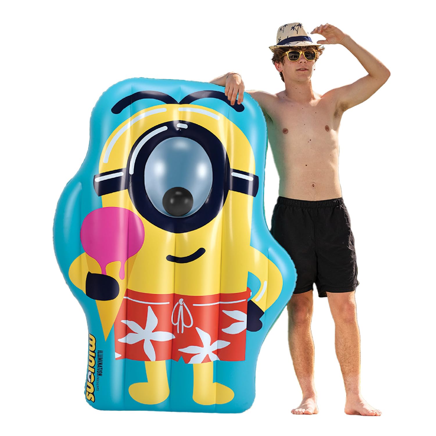 Foto 2 pulgar | Balsa Flotante Para Piscina Bigmouth Minions Despicable Me 4 Para Niños Y Adultos - Venta Internacional.