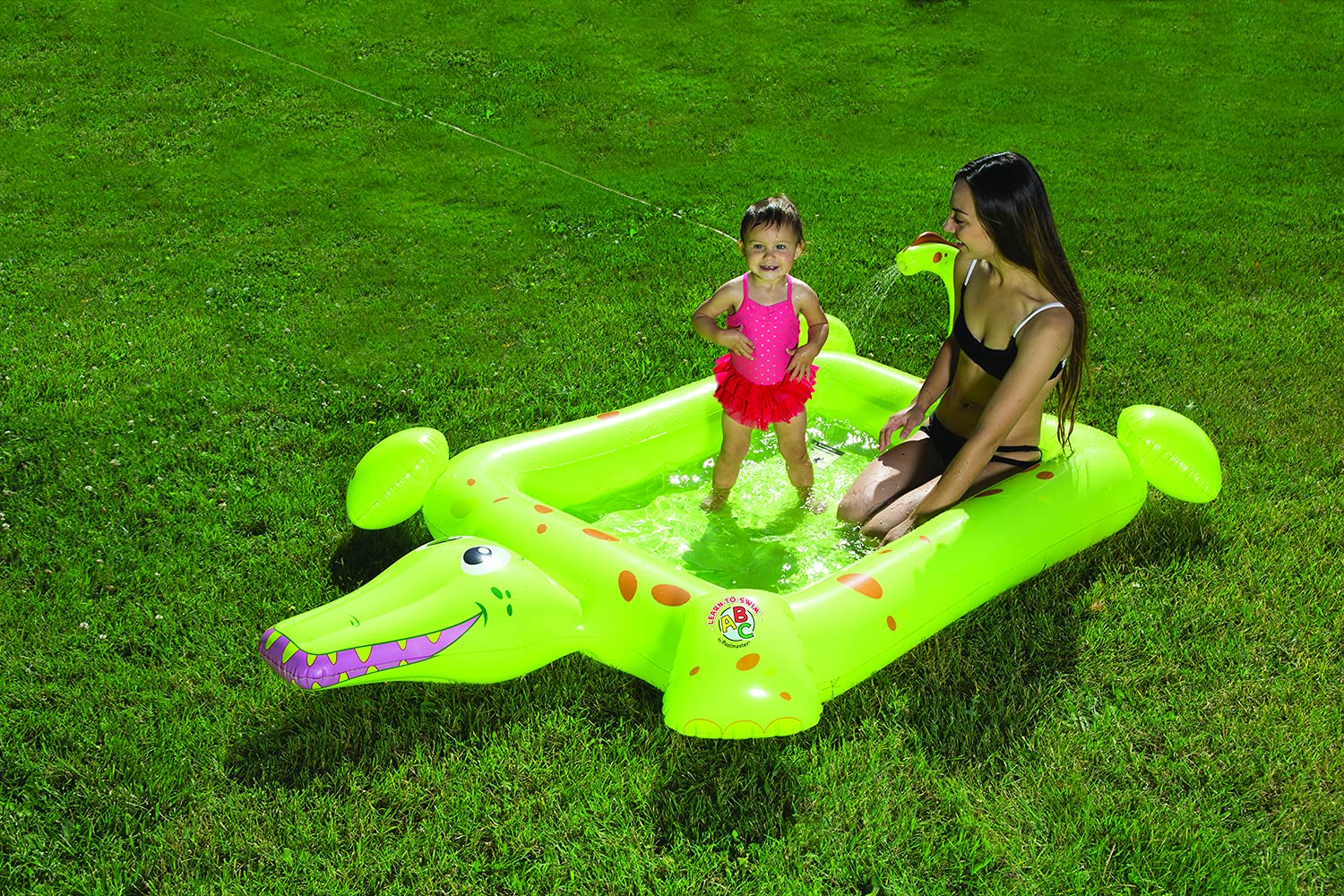 Foto 5 | Aerosol Inflable Con Forma De Cocodrilo Para Nadar Y Chapotear Para Niños - Venta Internacional.