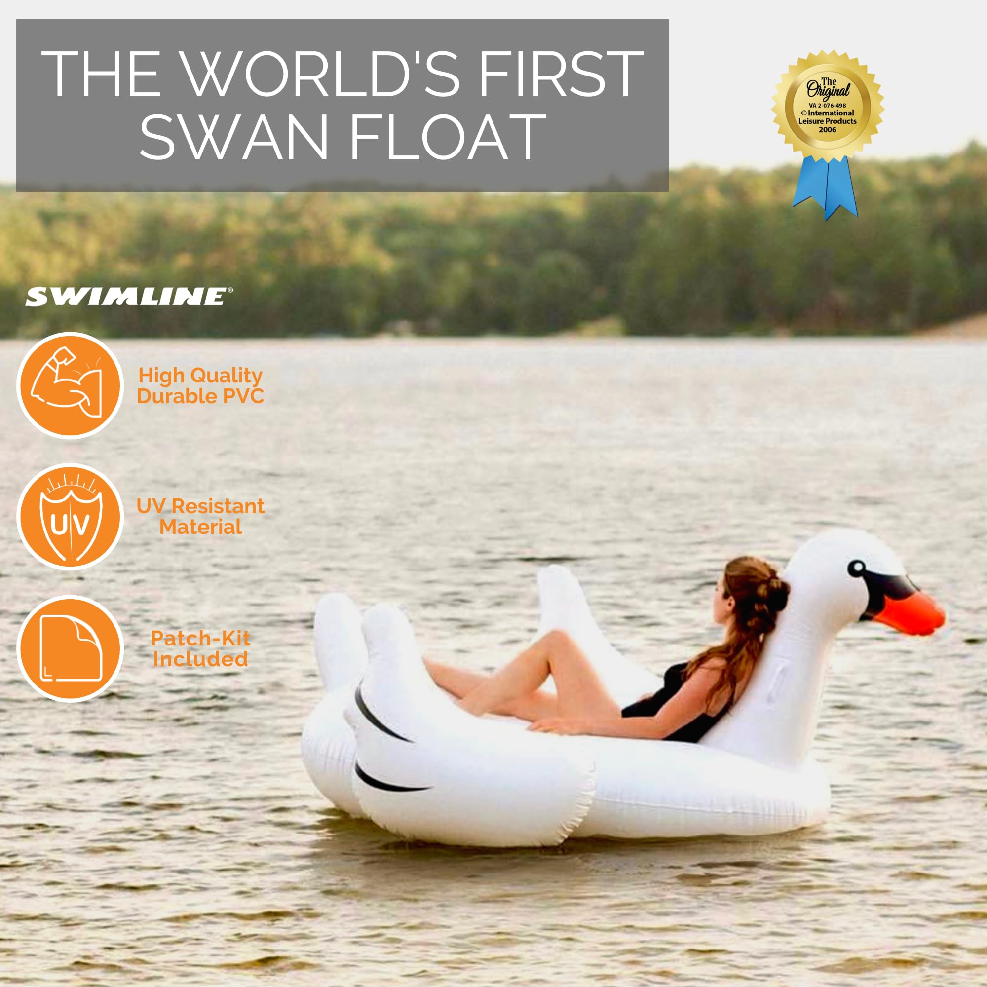 Foto 7 pulgar | Flotador Inflable Swan Pool Swimline Original 90621 Para Niños/adultos - Venta Internacional.