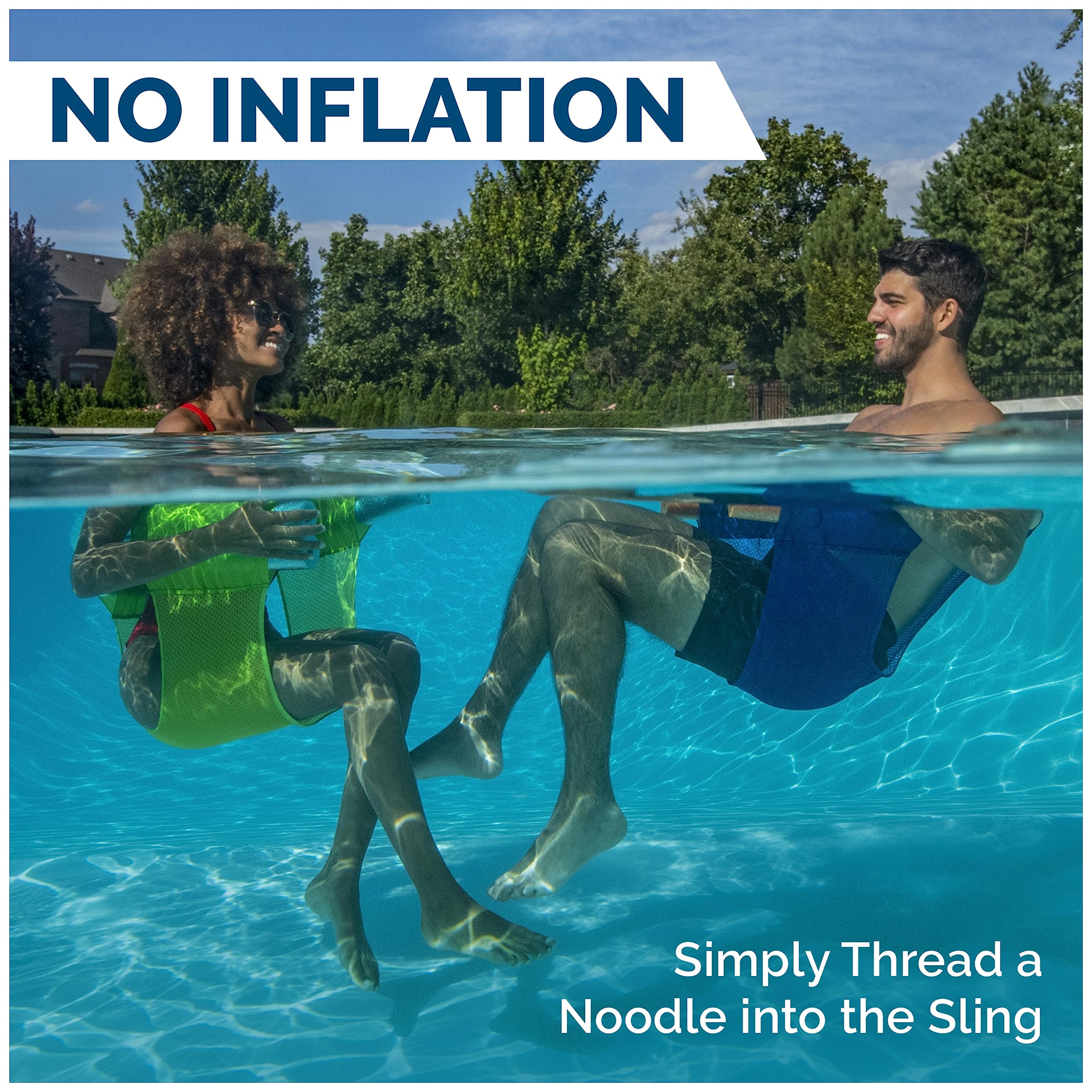 Foto 3 | Silla De Piscina Flotante Swimways Noodle Sling Para Adultos Y Niños - Venta Internacional.