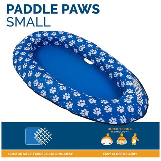 Foto 2 | Flotador De Primavera Dog Raft Swimways Paddle Paws Para Perros Pequeños - Venta Internacional.