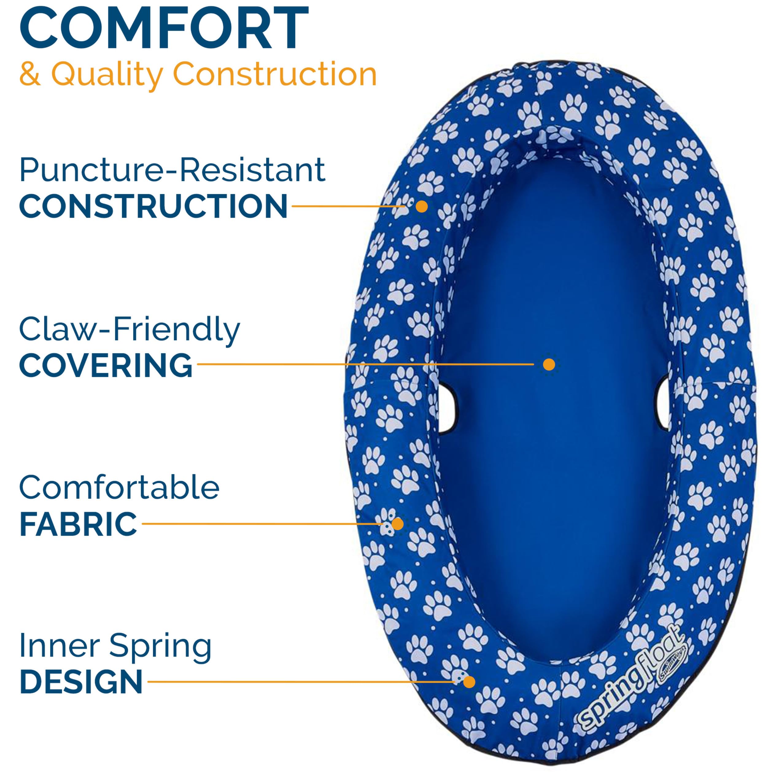 Foto 5 pulgar | Flotador De Primavera Dog Raft Swimways Paddle Paws Para Perros Pequeños - Venta Internacional.
