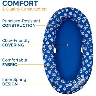 Foto 4 | Flotador De Primavera Dog Raft Swimways Paddle Paws Para Perros Pequeños - Venta Internacional.