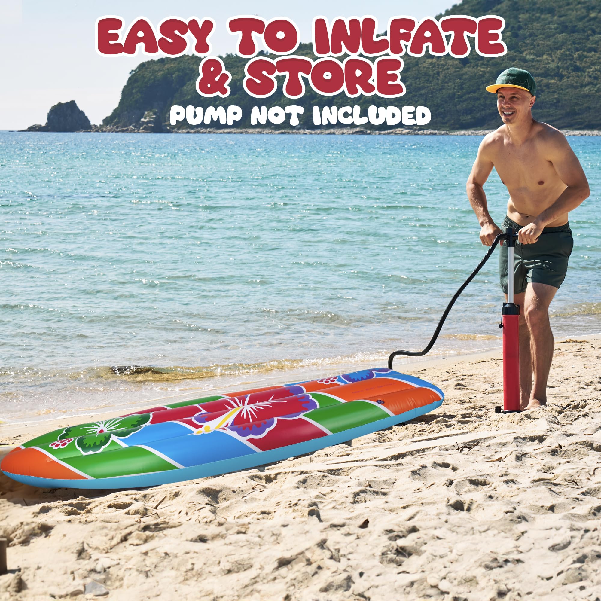Foto 4 pulgar | Tabla De Surf Inflable Artcreativity De 1,5 M Para Decoración De Fiesta En La Playa - Venta Internacional.