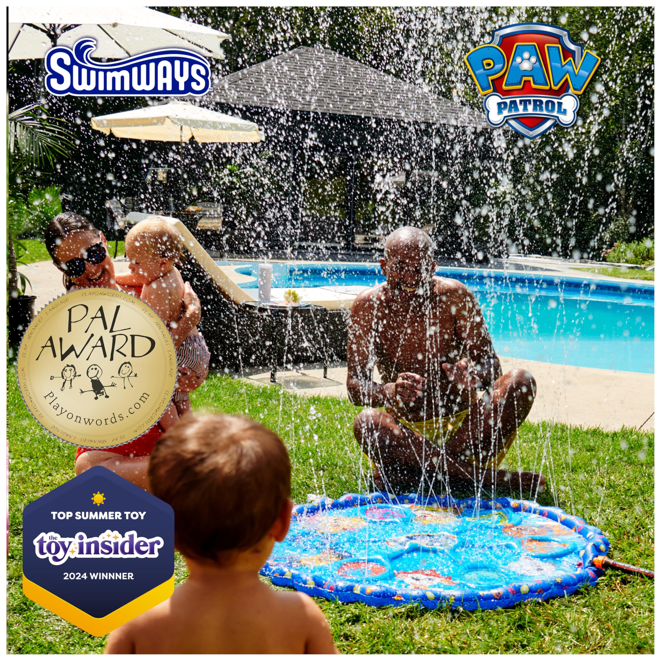 Foto 3 pulgar | Splash Mat Swimways Paw Patrol Para Niños De 1 Año O Más - Venta Internacional.