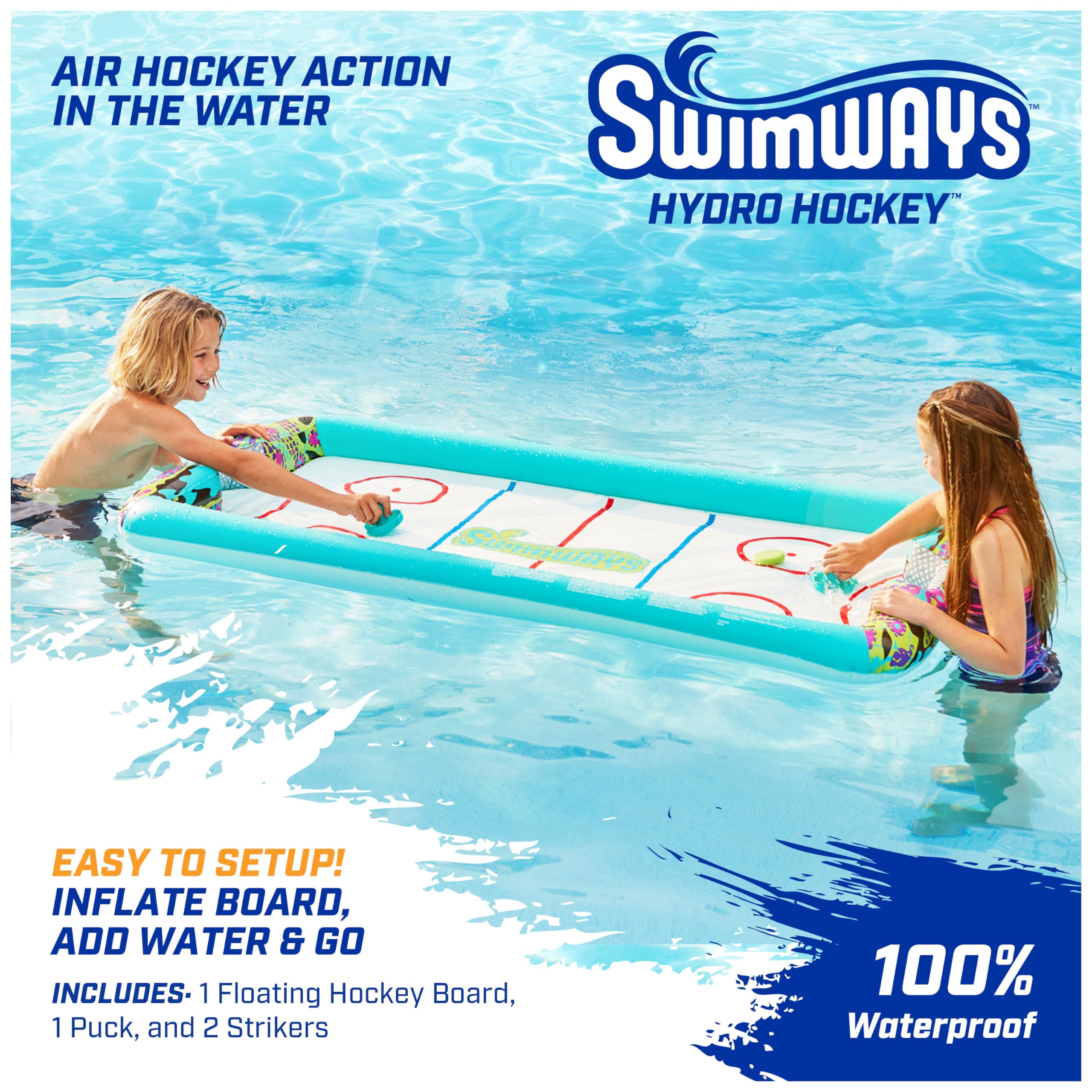 Foto 4 pulgar | Set De Hockey De Mesa Flotante Swimways Hydro Hockey - Venta Internacional.