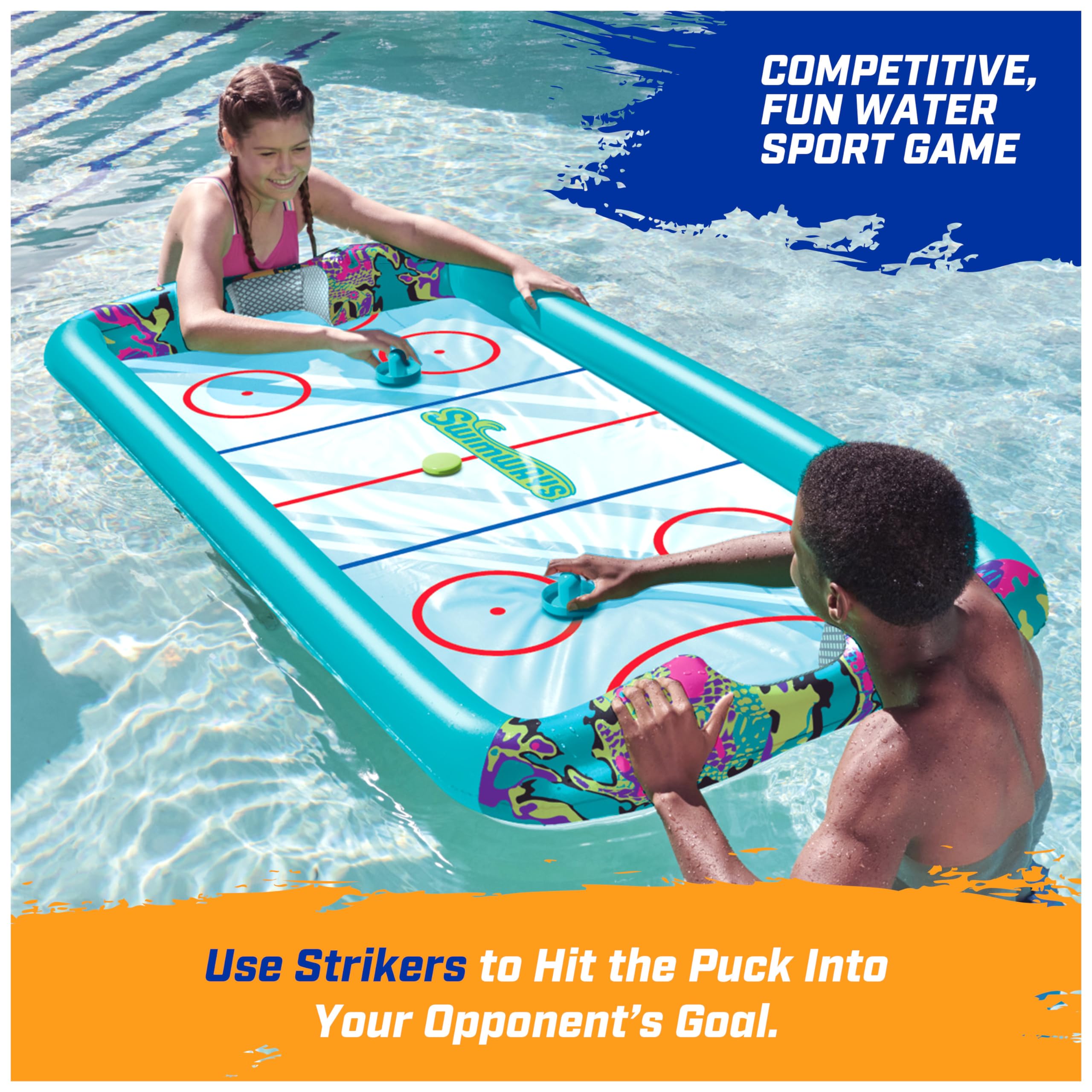 Foto 7 pulgar | Set De Hockey De Mesa Flotante Swimways Hydro Hockey - Venta Internacional.
