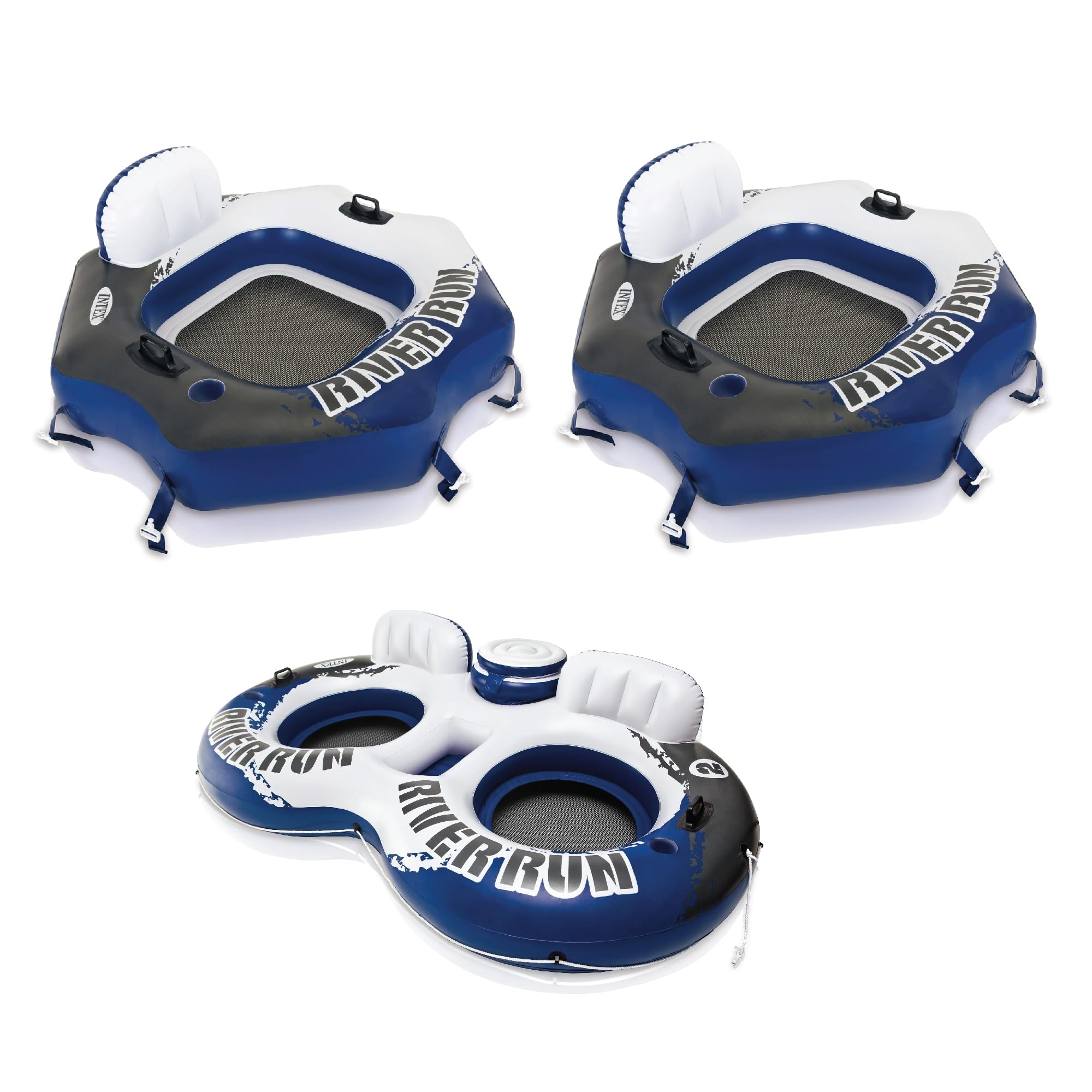 Foto 2 pulgar | Balsa Inflable Intex River Run Connect Para 1 Persona (paquete De 2) - Venta Internacional.