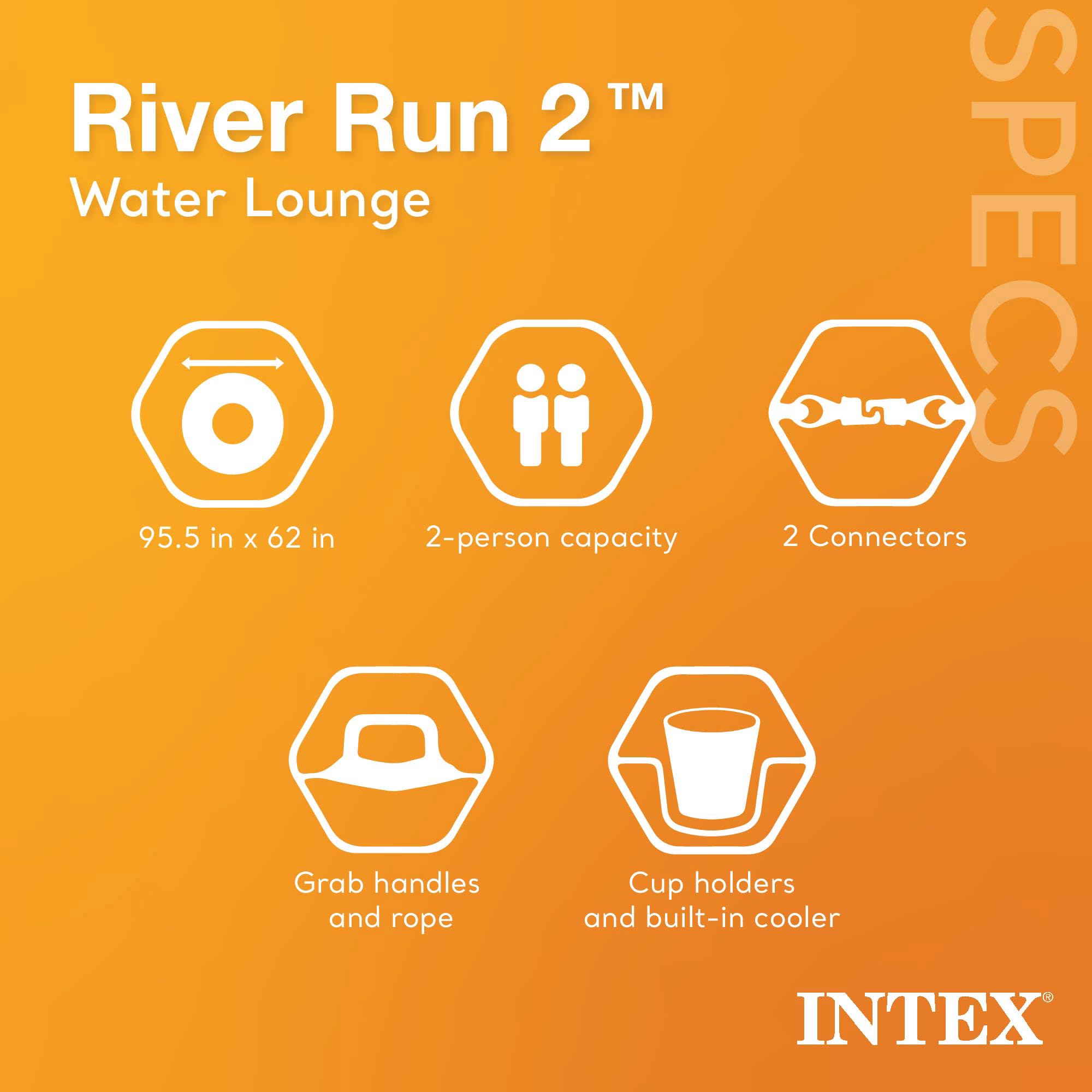 Foto 4 pulgar | Balsa Inflable Intex River Run Connect Para 1 Persona (paquete De 2) - Venta Internacional.