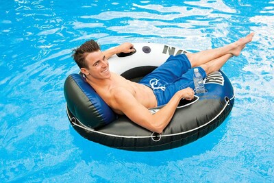 Foto 5 | Tubo Flotante Inflable Intex River Run Para 1 Persona (paquete De 5) - Venta Internacional.