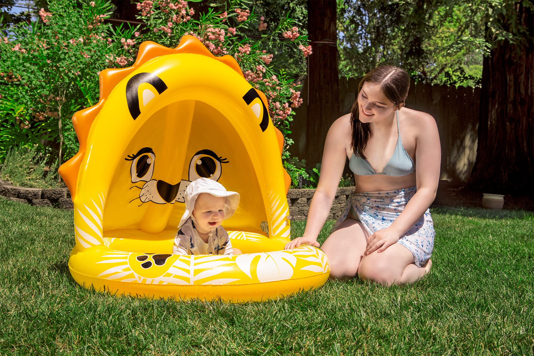 Foto 2 pulgar | Piscina Inflable Poolmaster Baby Lion Con Sombrilla - Venta Internacional.