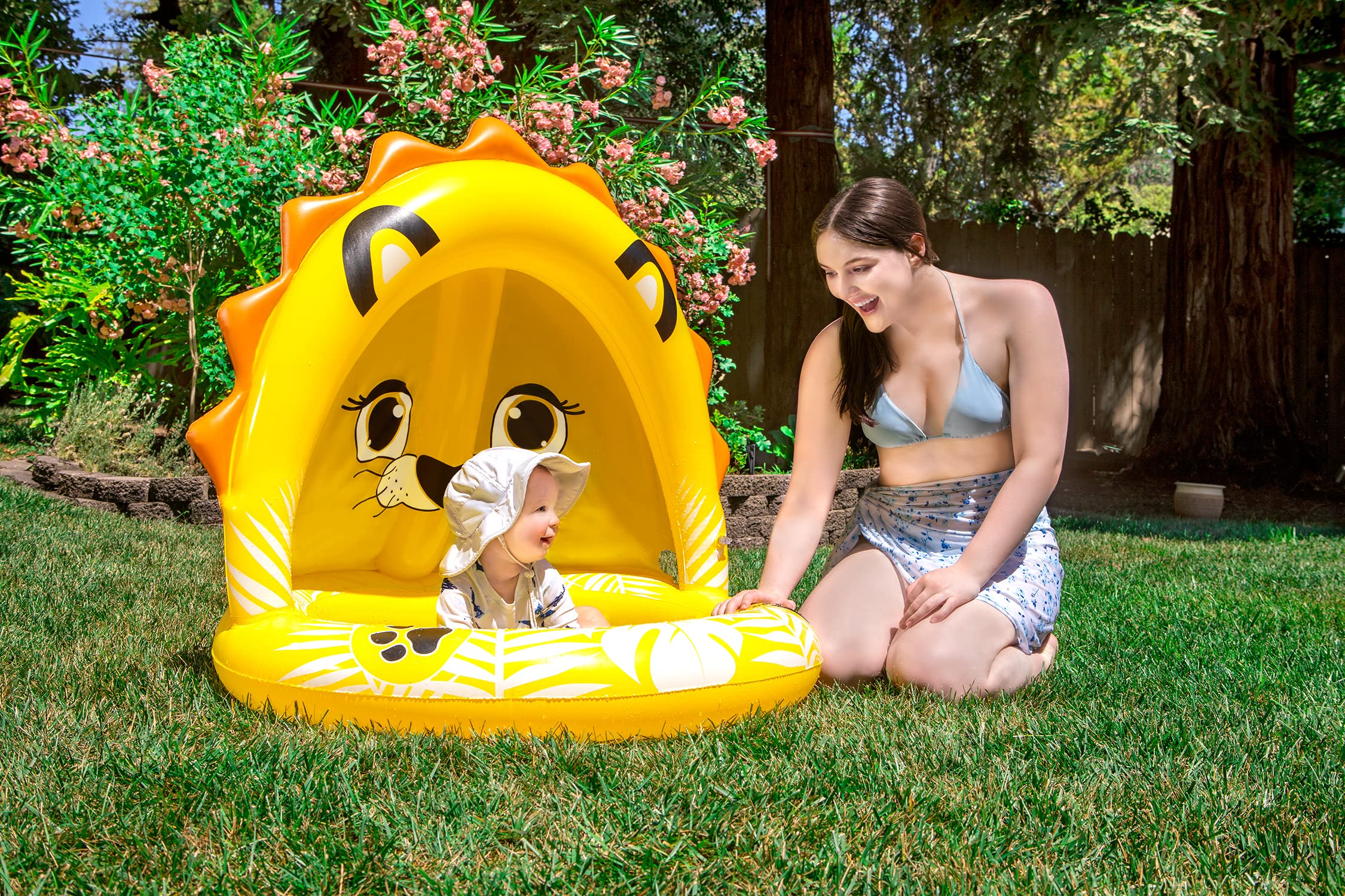 Foto 7 pulgar | Piscina Inflable Poolmaster Baby Lion Con Sombrilla - Venta Internacional.