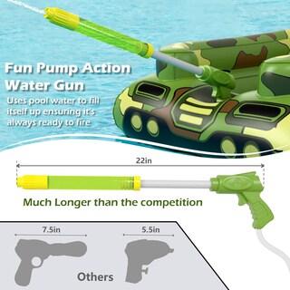 Foto 3 | Tanque Inflable Para Piscina Jasonwell Para Niños Con Pistola De Agua - Venta Internacional.