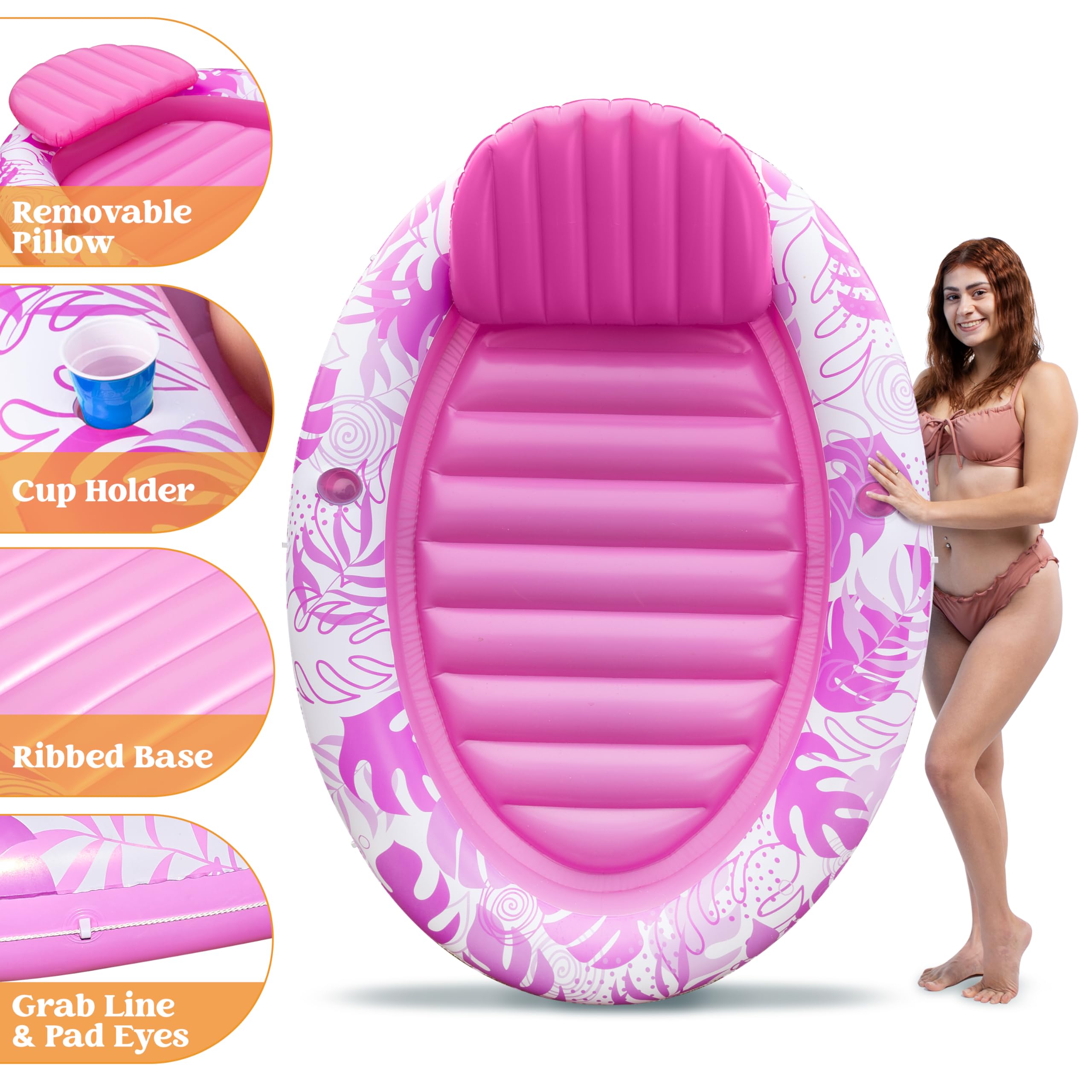 Foto 7 pulgar | Tumbona Inflable De Bronceado Pool Float Sloosh Para Adultos - Venta Internacional.