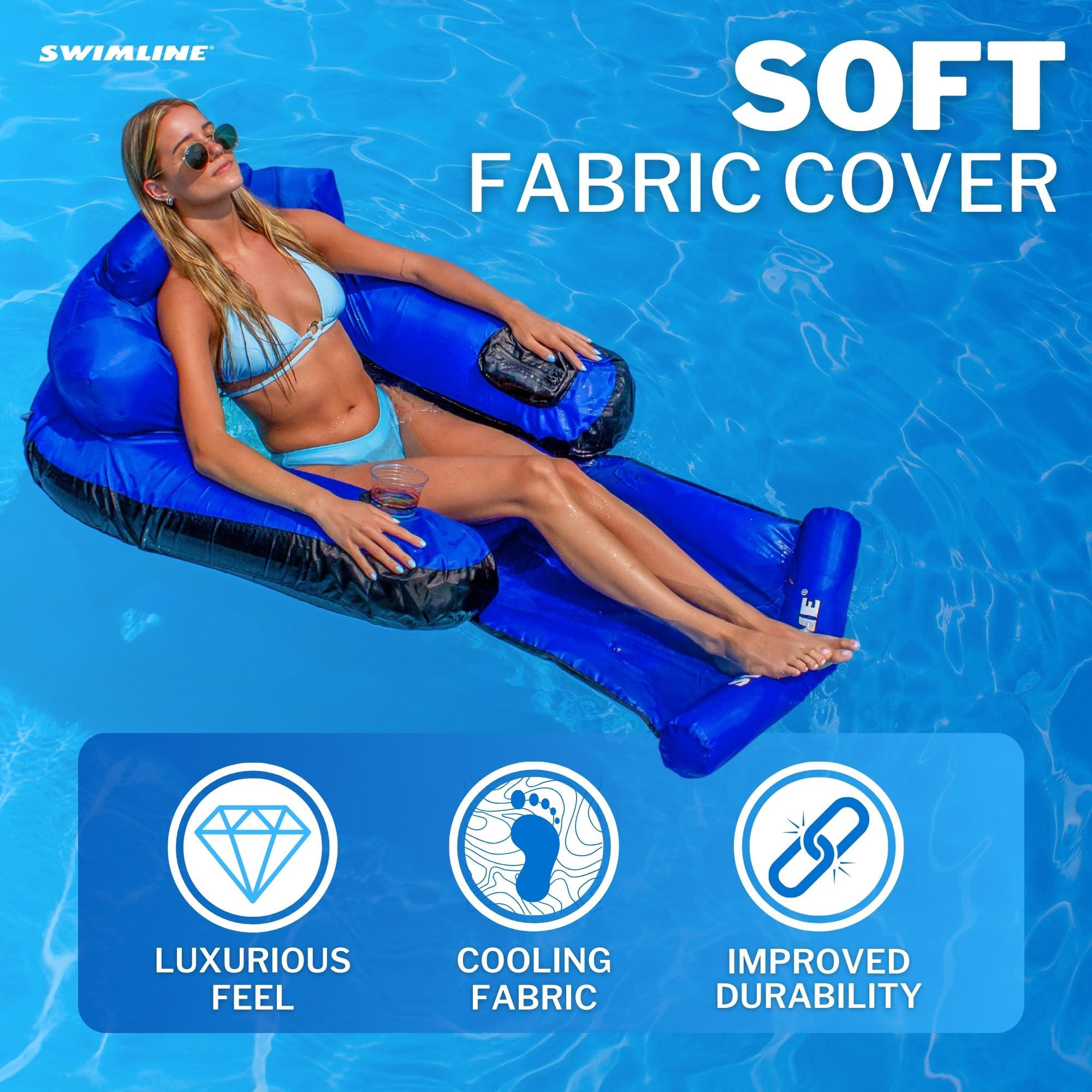 Foto 3 | Colchón Flotante Para Piscina Swimline Ultimate Lounger 9047 - Venta Internacional.