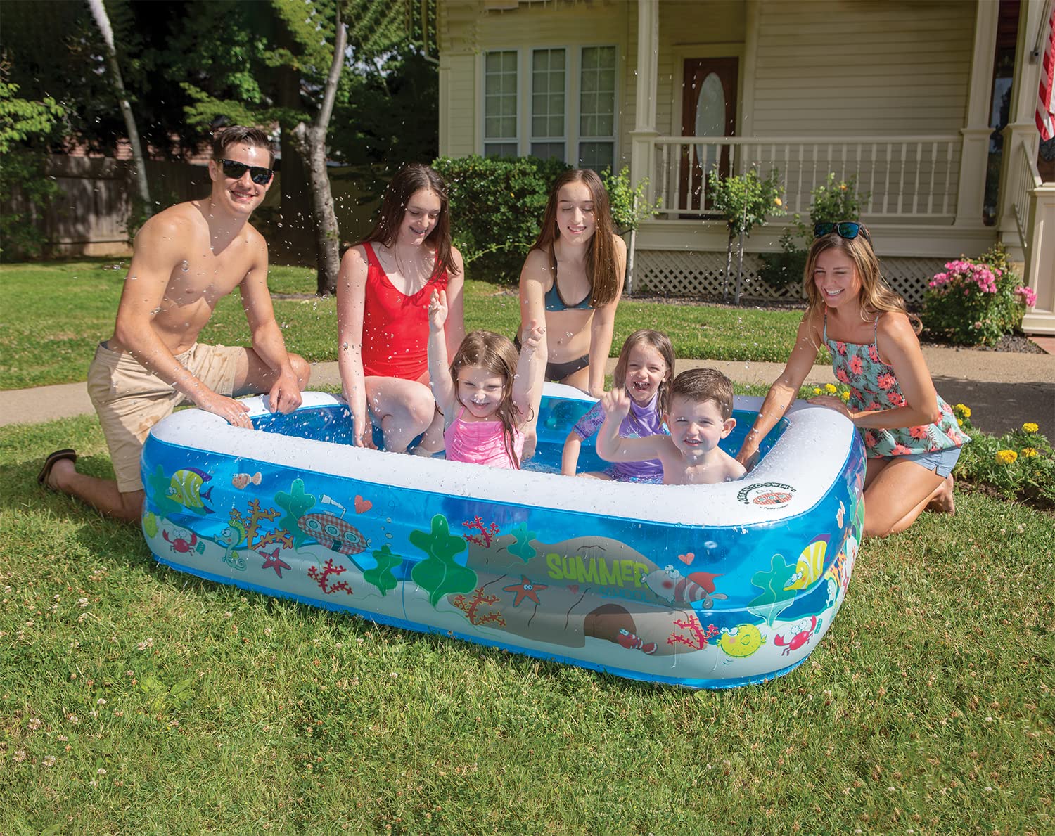 Piscina Inflable Poolmaster Kiddie De 6 Pies 132 L - Venta Internacional. $1,298