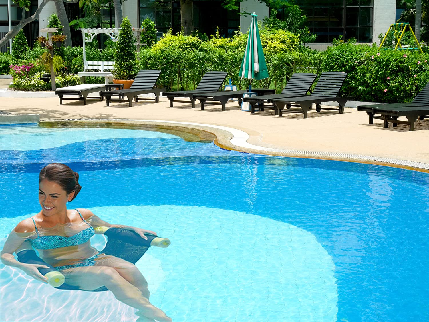 Foto 3 | Silla Flotante De Malla Para Pool Noodle The Dreidel Company - Venta Internacional.