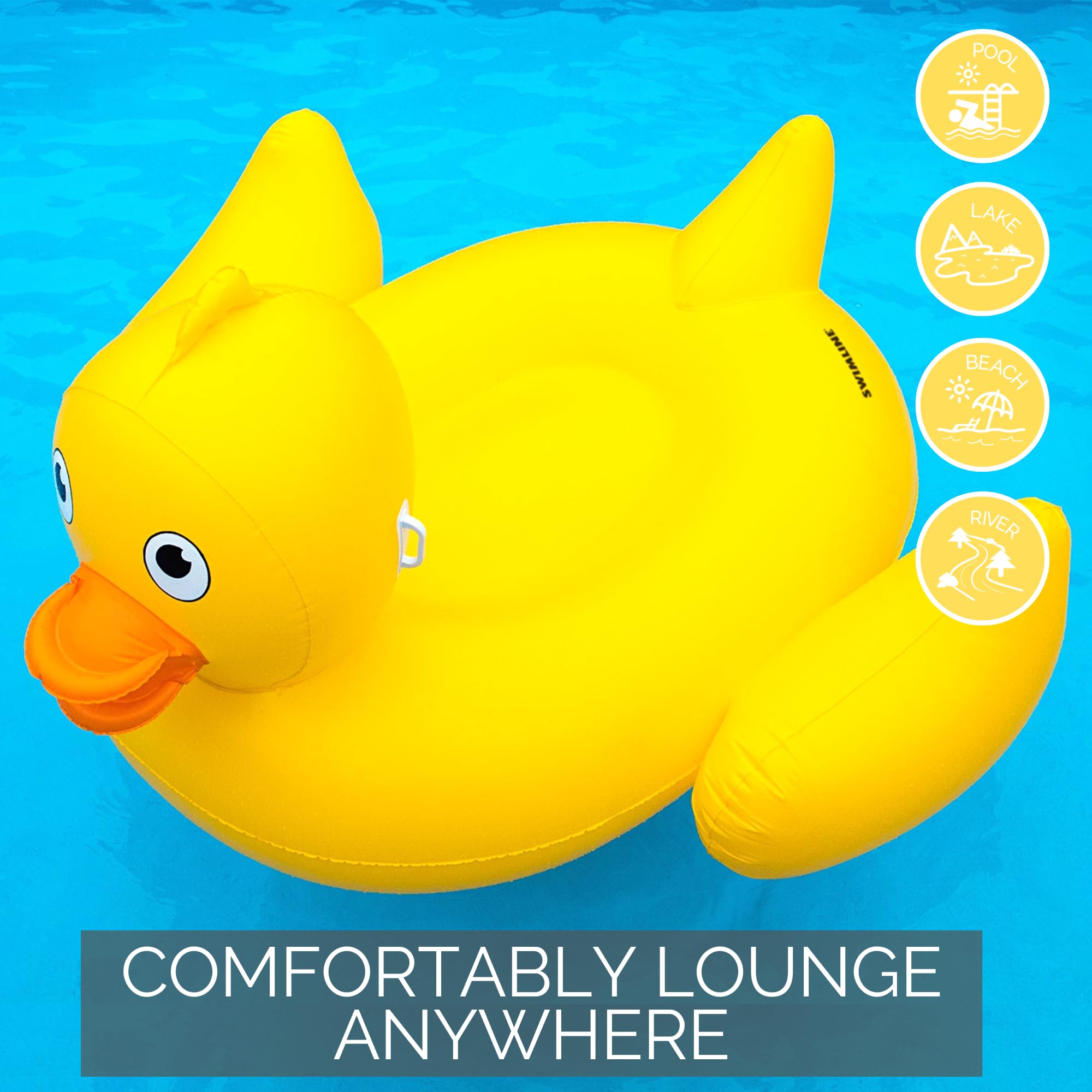 Foto 5 pulgar | Pato Inflable Gigante Pool Float Swimline Original 90620 - Venta Internacional.