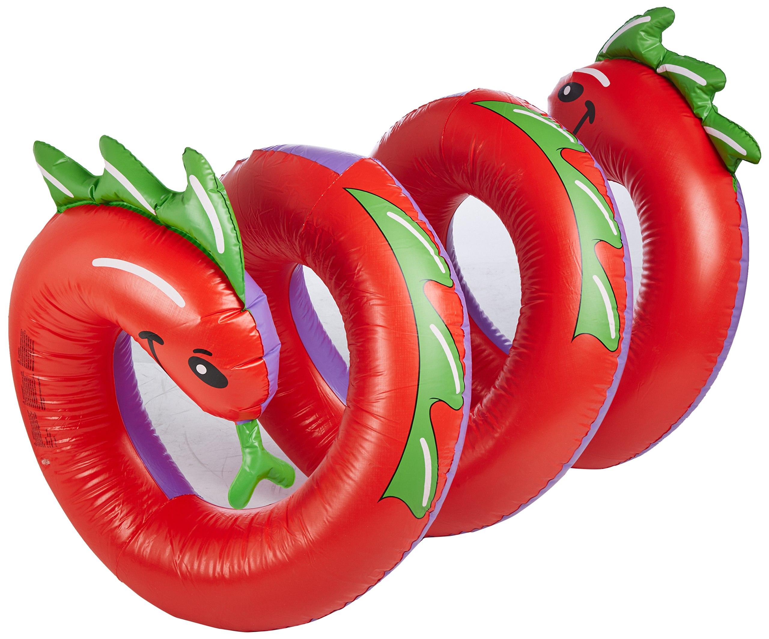 Foto 3 pulgar | Pool Float Swimline Con Forma De Serpiente Rizada De Dos Cabezas, Color Morado Y Verde - Venta Internacional.