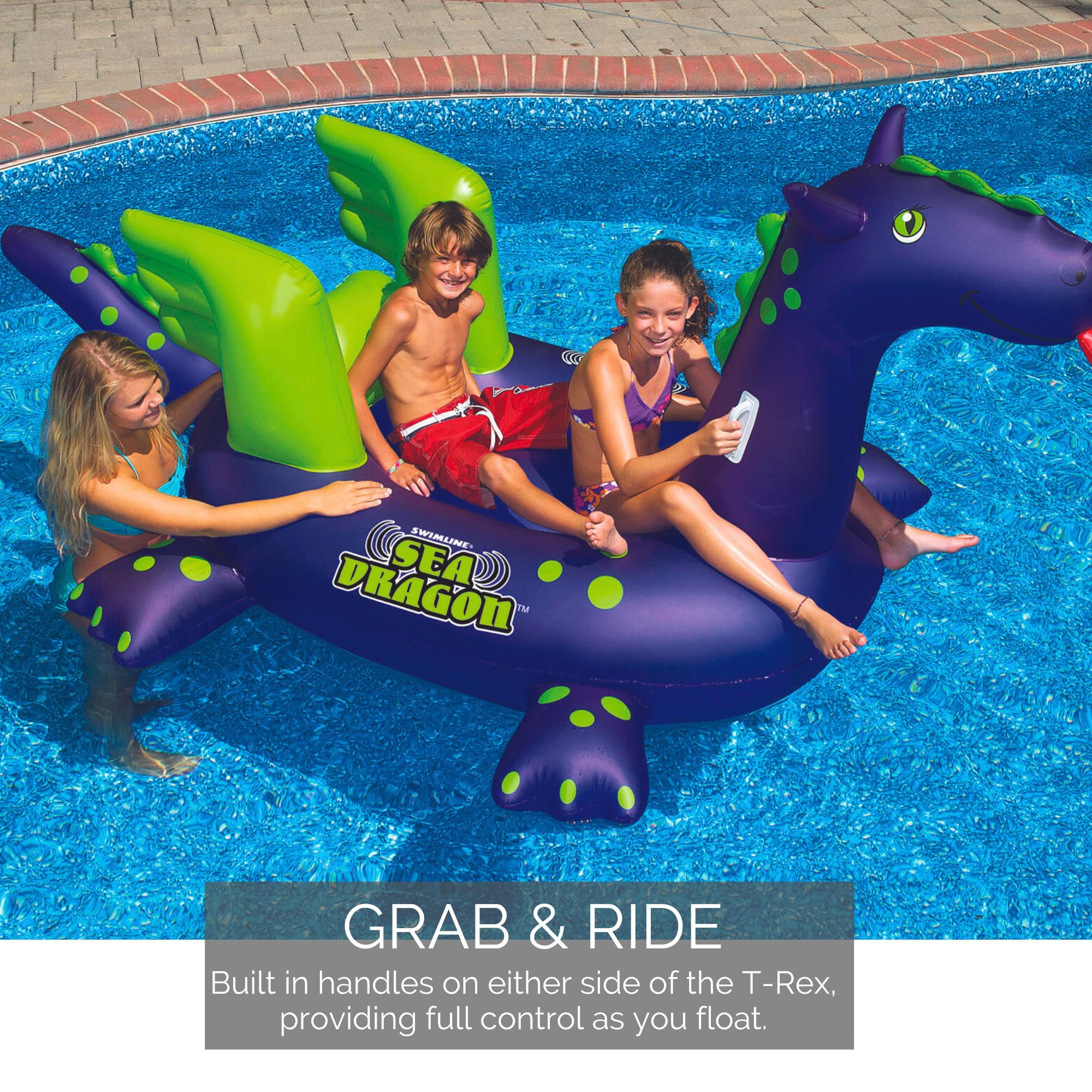 Foto 3 pulgar | Flotador Inflable Para Piscina Sea Dragon Swimline Original 90625 - Venta Internacional.