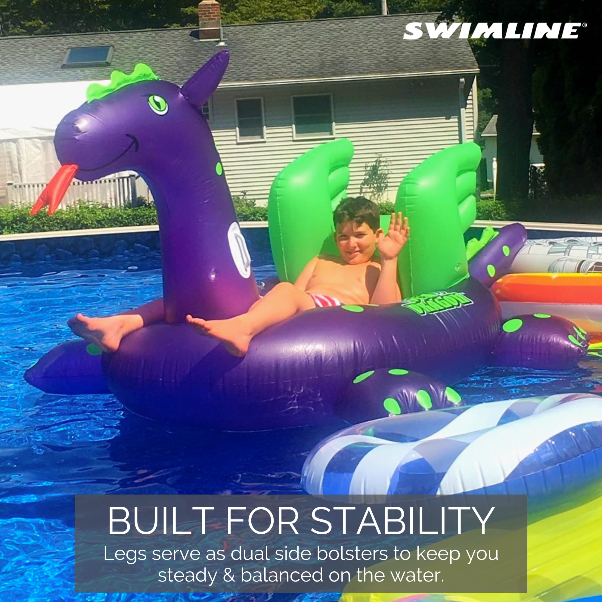 Foto 4 pulgar | Flotador Inflable Para Piscina Sea Dragon Swimline Original 90625 - Venta Internacional.