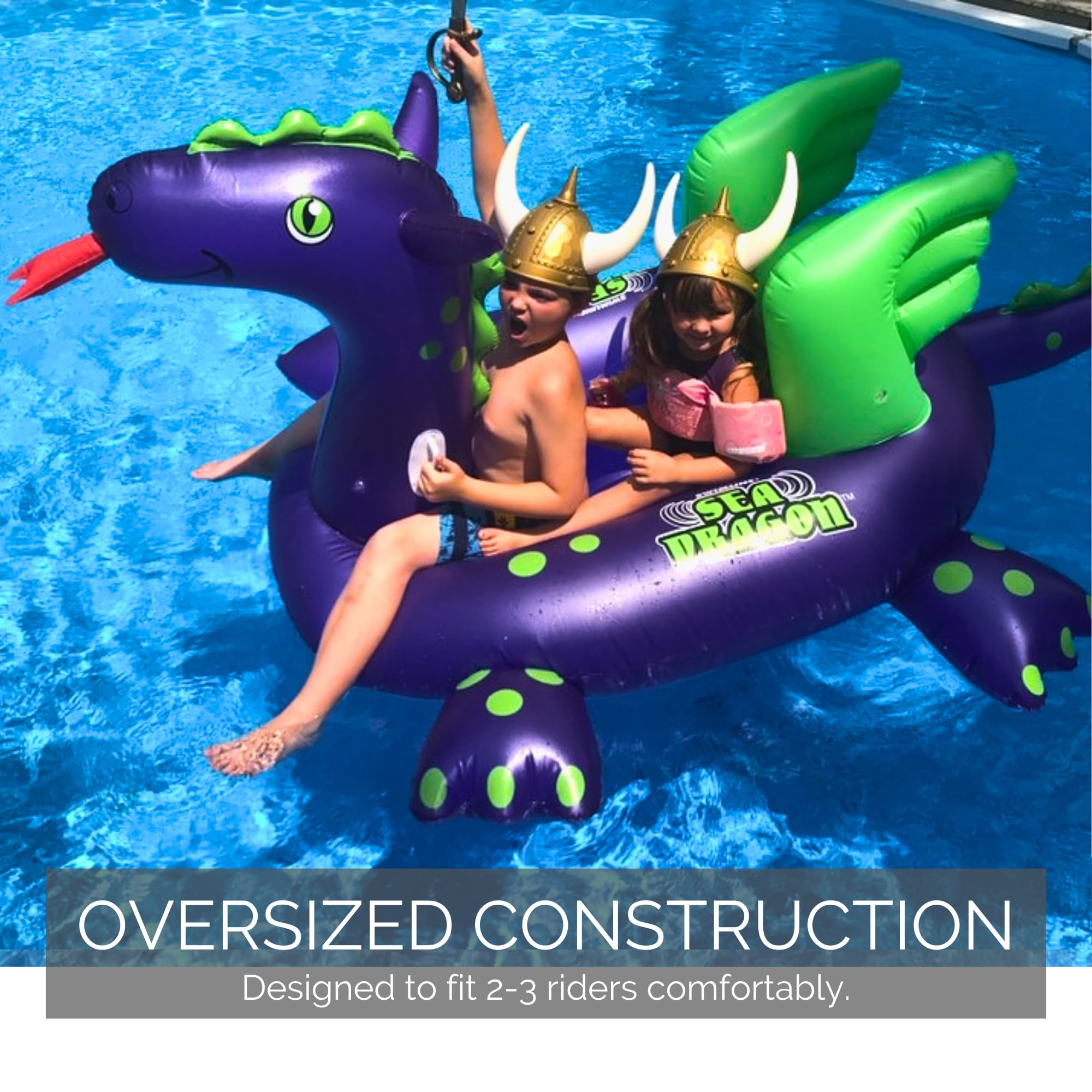 Foto 5 pulgar | Flotador Inflable Para Piscina Sea Dragon Swimline Original 90625 - Venta Internacional.