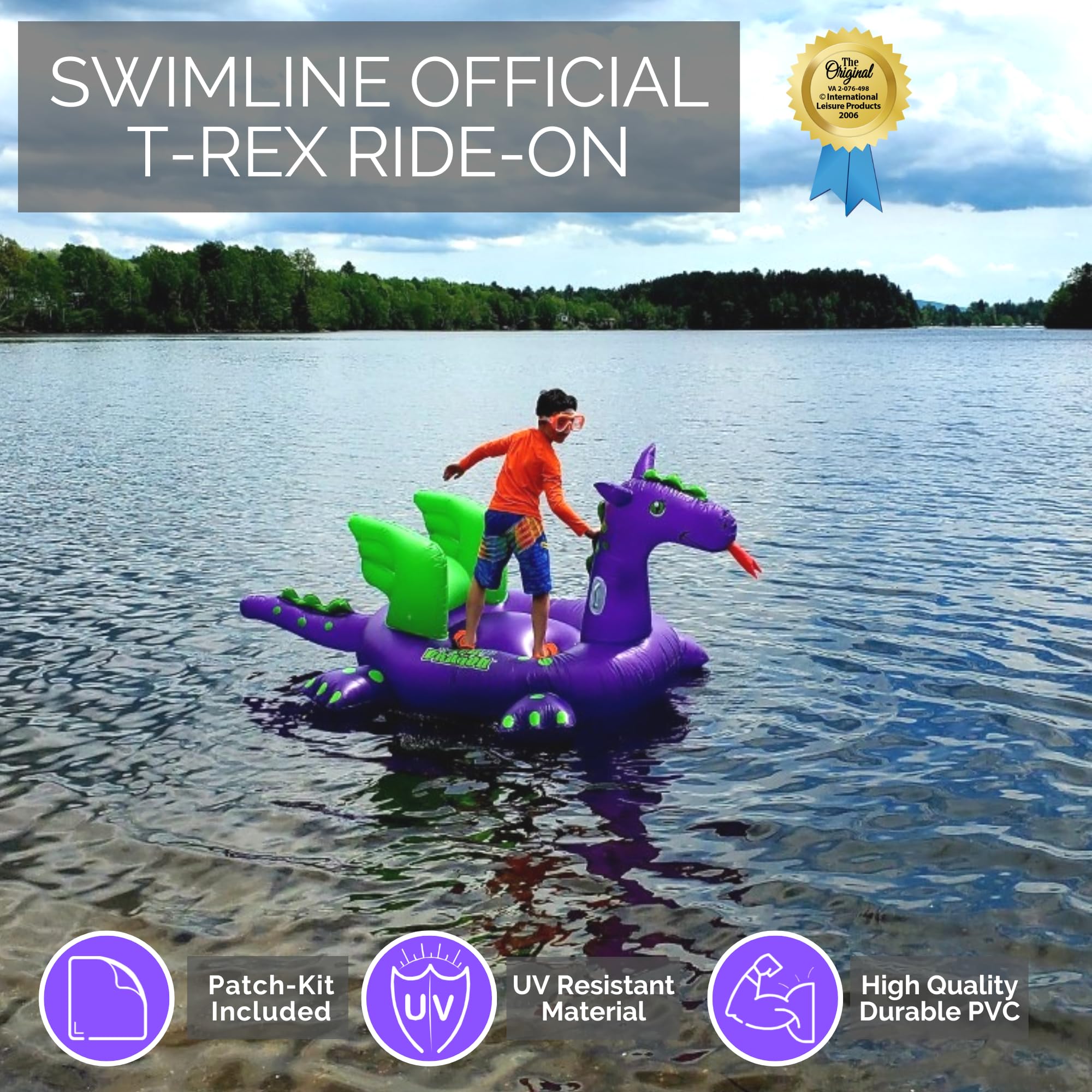 Foto 6 pulgar | Flotador Inflable Para Piscina Sea Dragon Swimline Original 90625 - Venta Internacional.