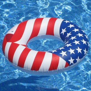 Foto 3 | Tubo Inflable Para Piscina Swimline Con Bandera Estadounidense De 36 Cm (paquete De 8) - Venta Internacional.