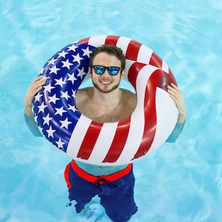 Foto 5 | Tubo Inflable Para Piscina Swimline Con Bandera Estadounidense De 36 Cm (paquete De 8) - Venta Internacional.