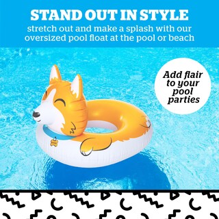 Foto 2 | Pool Float Bigmouth Inc., Bonito Perro Corgi Con Forma De Más De 1,2 M De Ancho - Venta Internacional.