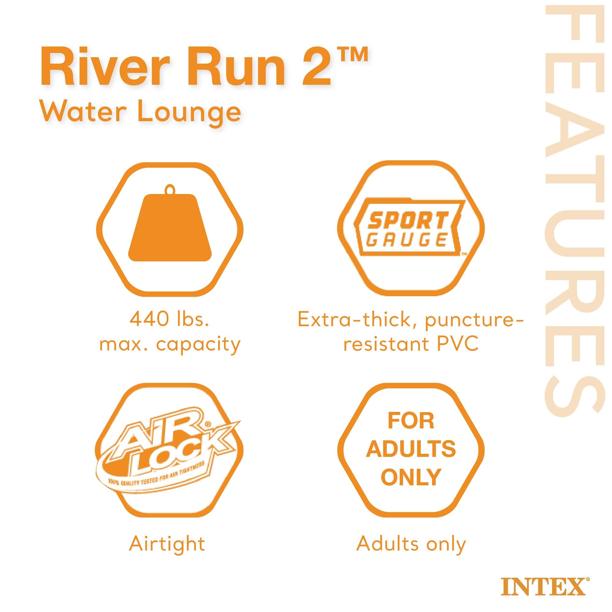 Foto 4 | Salón Flotante Inflable Intex 58837ep River Run 2 - Venta Internacional.