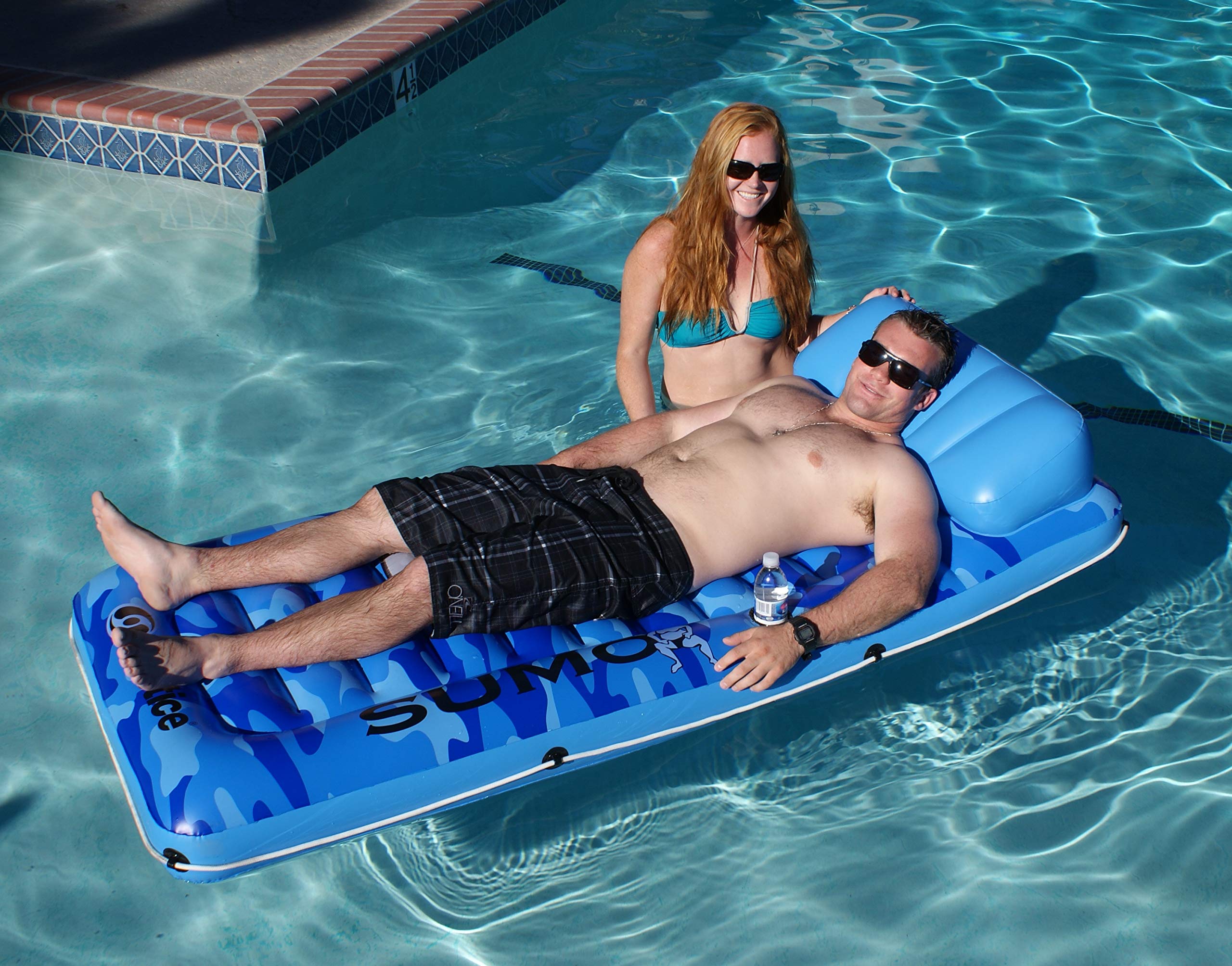 Foto 6 pulgar | Alfombrilla Flotante Para Piscina Swimline Sumo, Grande, Con Soporte Para Bebidas Y Almacenamiento - Venta Internaciona