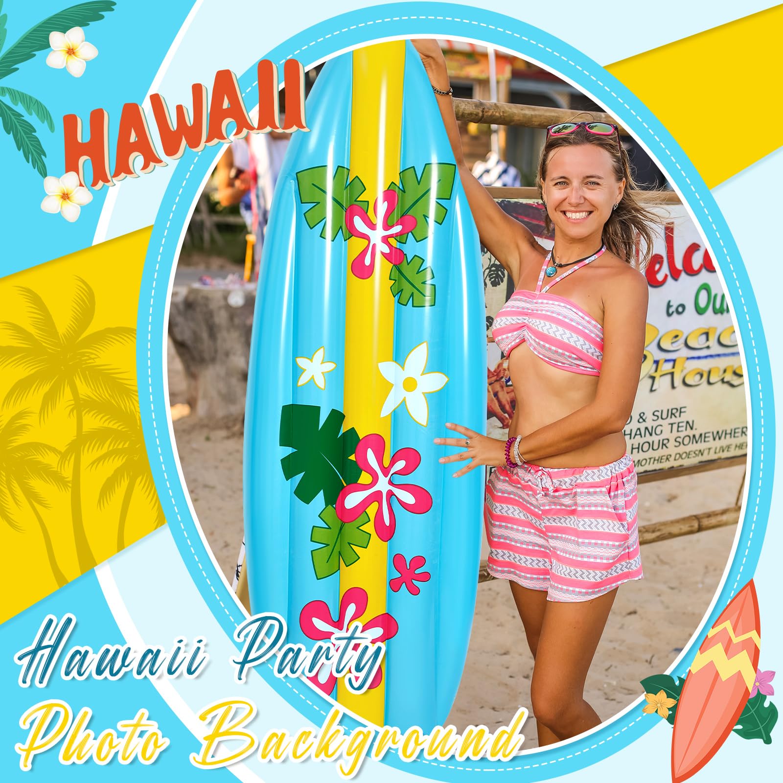 Foto 5 pulgar | Tabla De Surf Inflable Cunhill Para Playa, Piscina, Luau Party, 5 Pies - Venta Internacional.