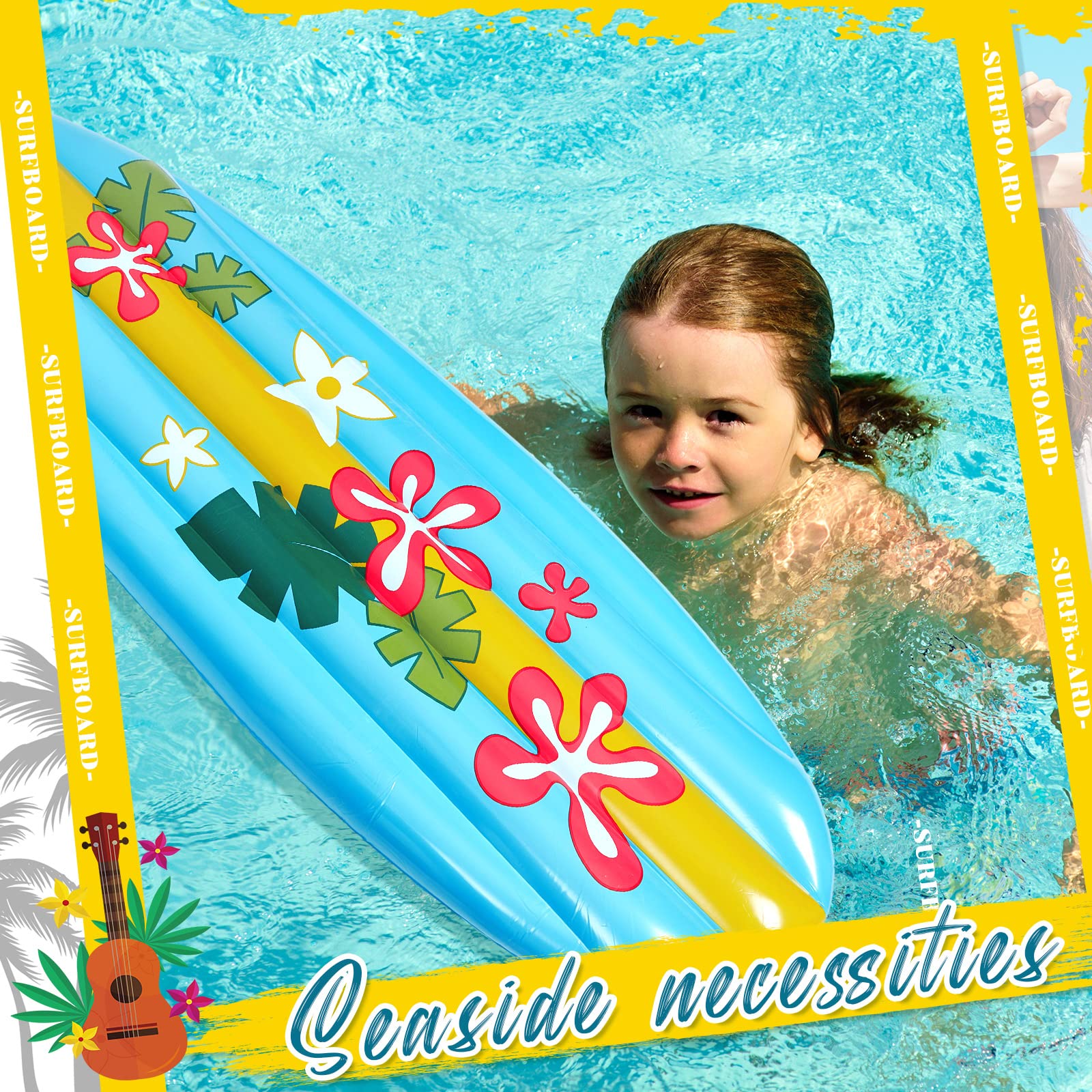 Foto 8 pulgar | Tabla De Surf Inflable Cunhill Para Playa, Piscina, Luau Party, 5 Pies - Venta Internacional.