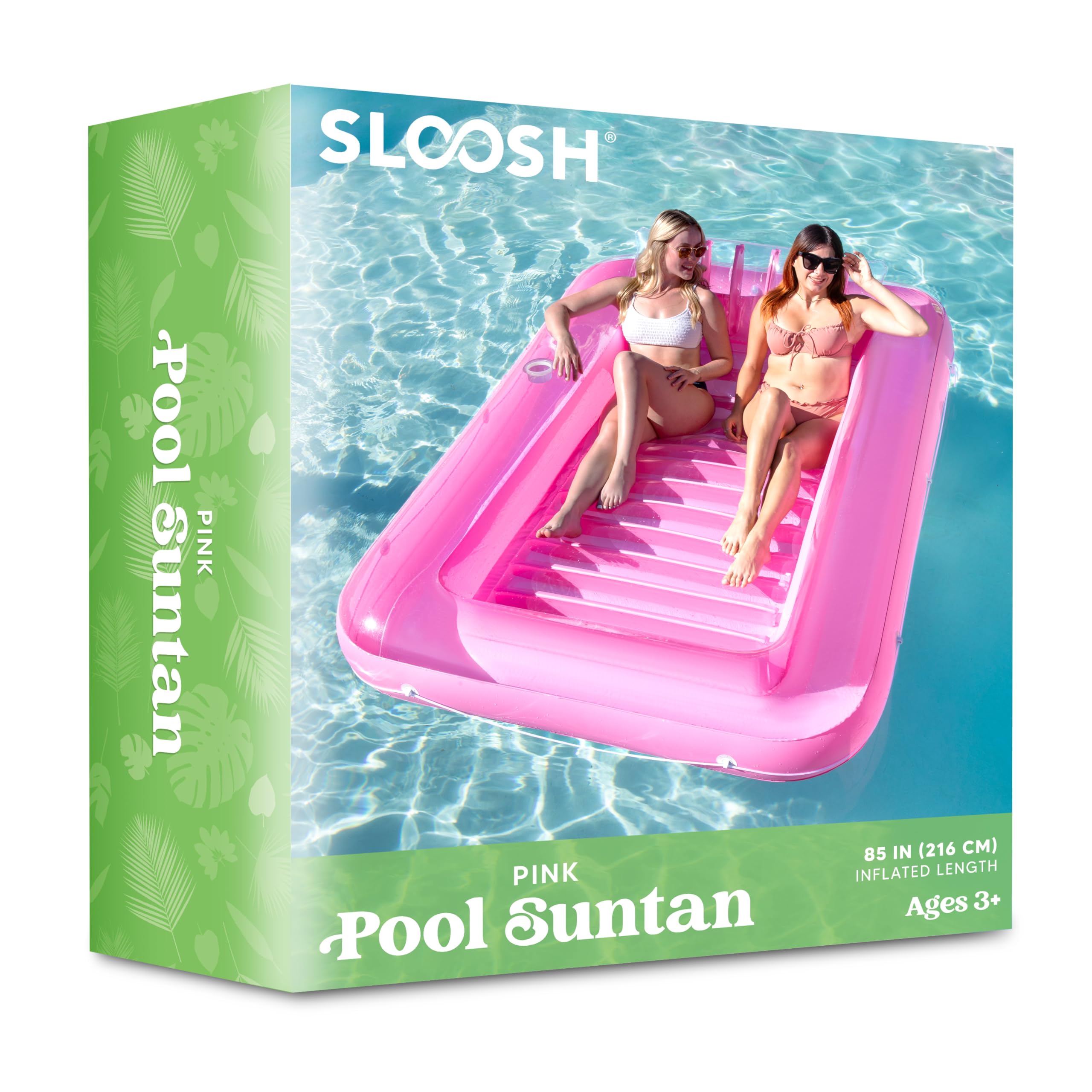 Foto 8 pulgar | Flotador Inflable Para Broncearse En La Piscina, Salón, Sloosh, Xl, Color Rosa, 85 X 57 Cm - Venta Internacional.