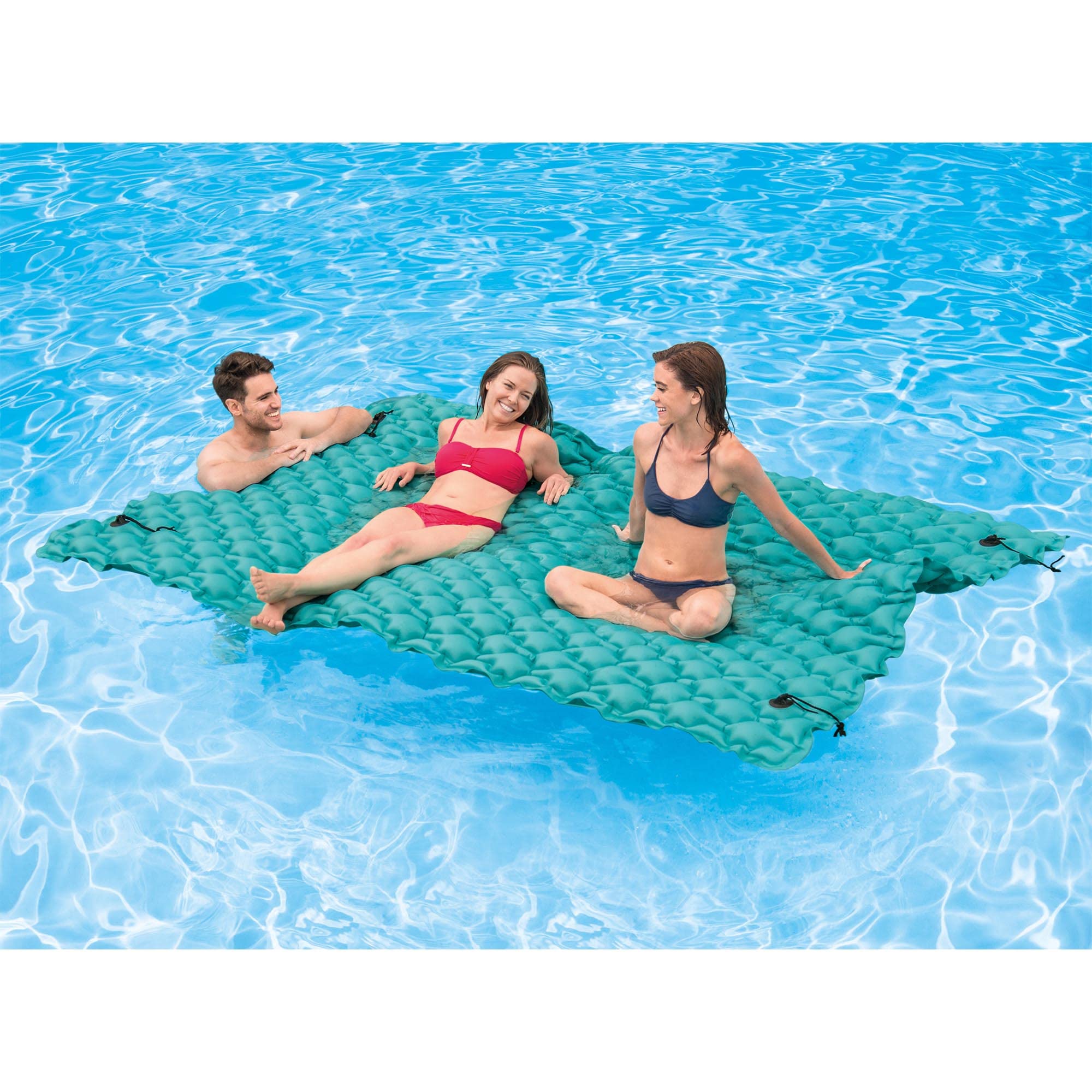Foto 3 pulgar | Alfombrilla De Agua Flotante Intex Giant, Plataforma Relajante, Paquete De 4 - Venta Internacional.