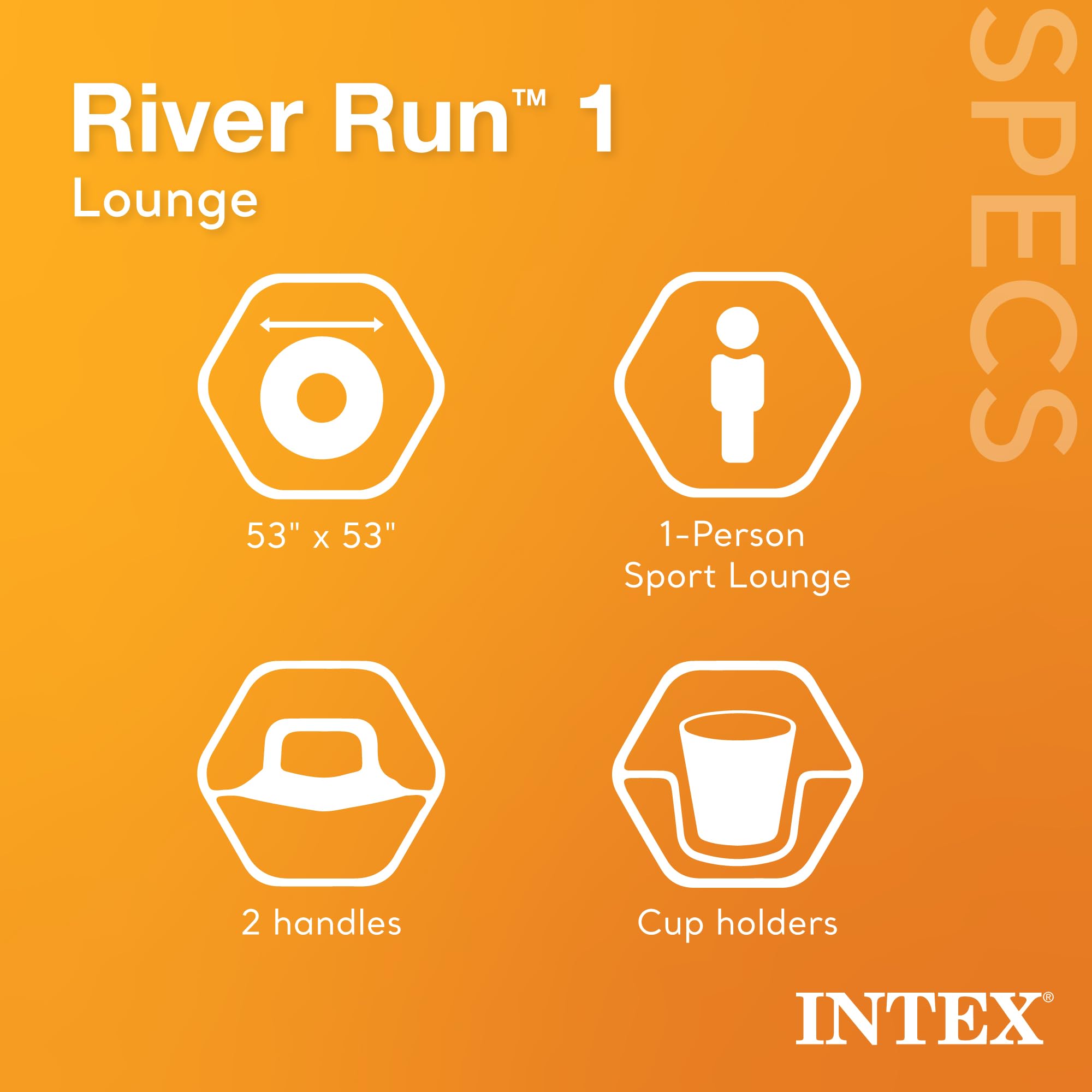 Foto 2 | Salón Flotante Inflable Intex 58825ep River Run 1 Azul - Venta Internacional.