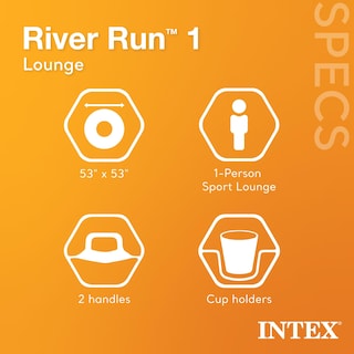 Foto 2 | Salón Flotante Inflable Intex 58825ep River Run 1 Azul - Venta Internacional.