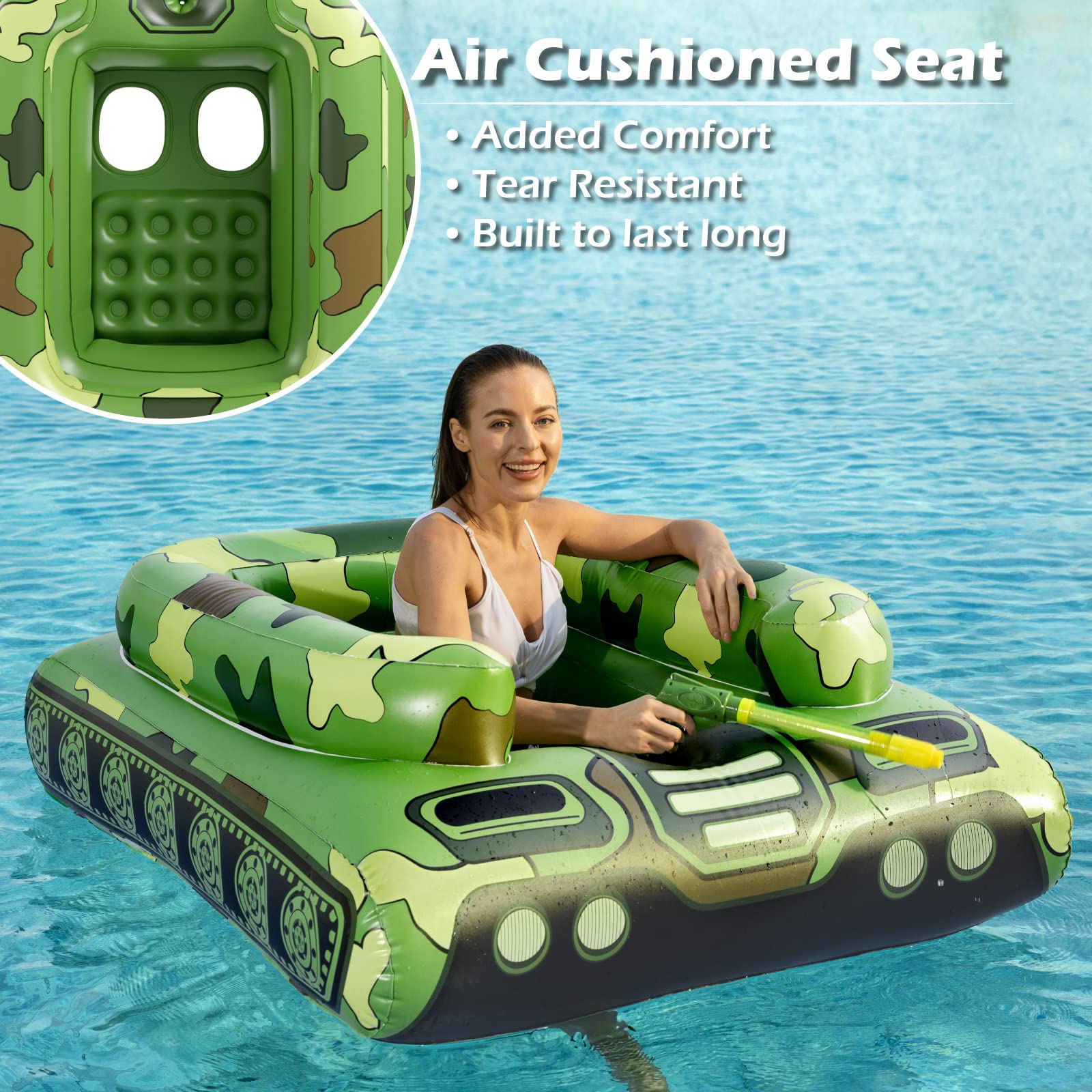 Foto 3 | Tanque Inflable Para Piscina Jasonwell Para Adultos Y Niños - Venta Internacional.