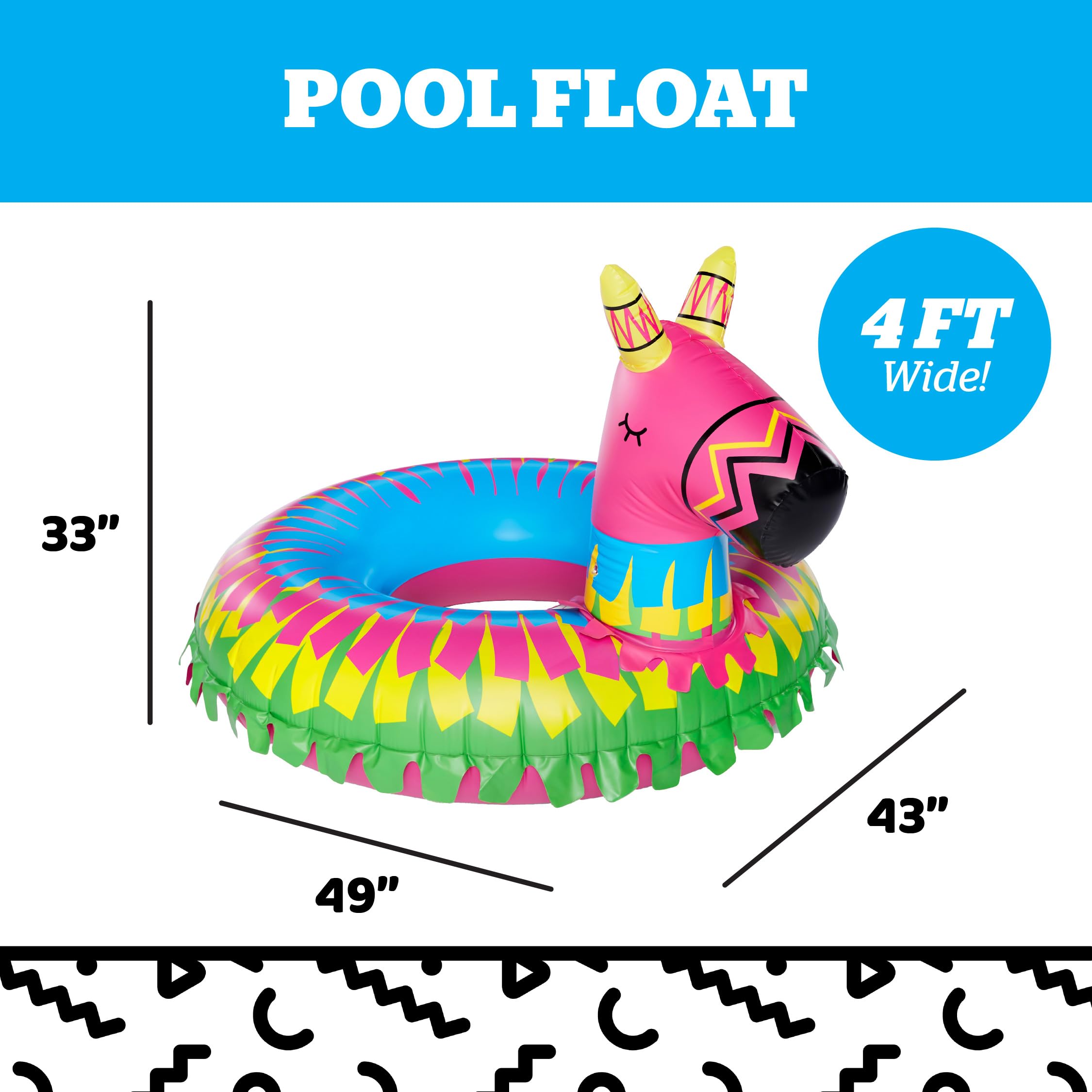 Foto 3 | Piñata Pool Float Bigmouth Inc. Para Fiesta En Burro De Más De 1,2 M De Ancho - Venta Internacional.