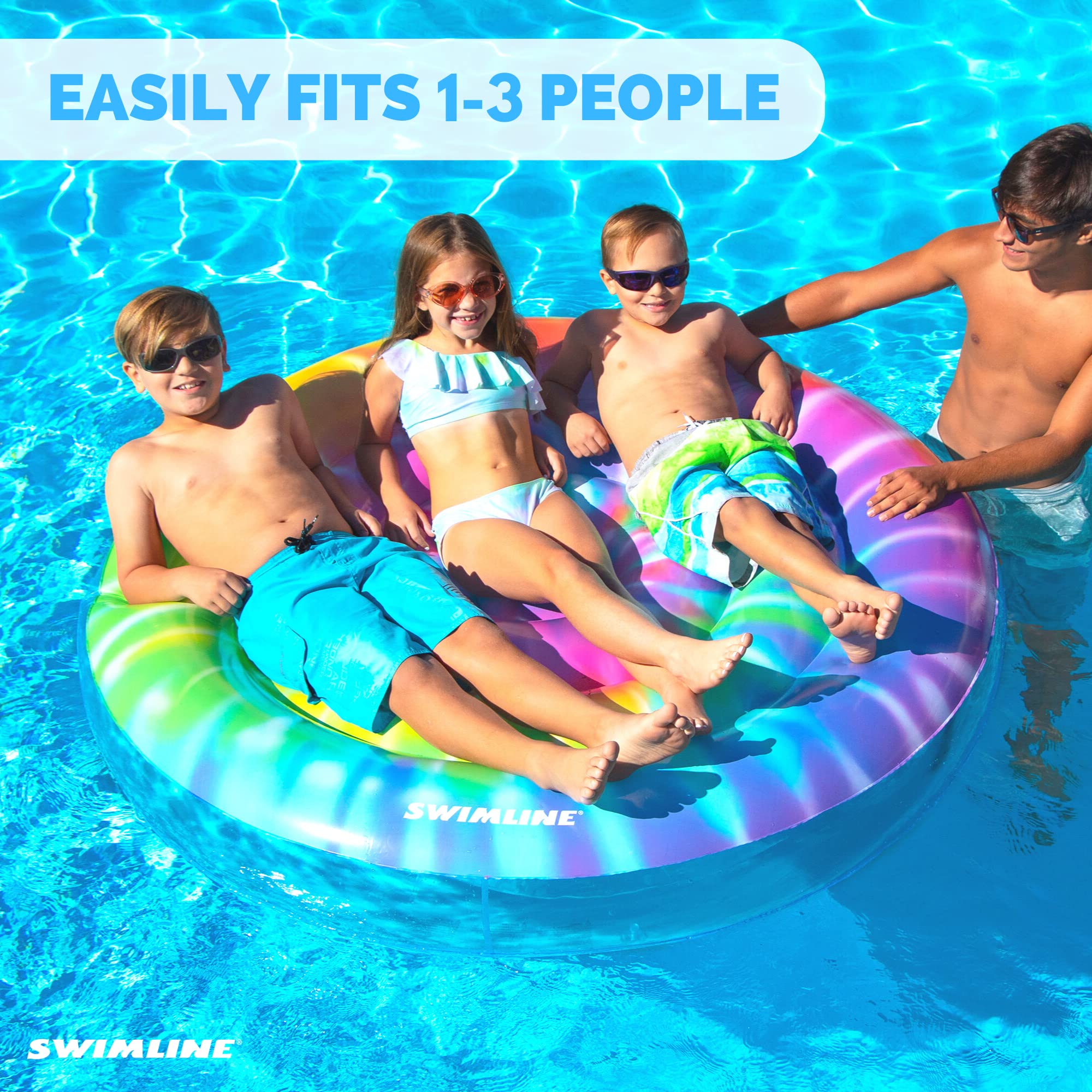 Foto 5 pulgar | Inflatable Island Swimline Tie Dye Spiral Tie Dye 165 Cm (90500) - Venta Internacional.