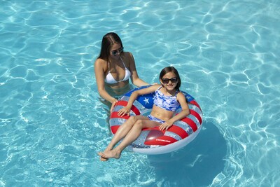 Foto 2 | Anillo Inflable Para Piscina Swimline Americana Glitter Multicolor - Venta Internacional.