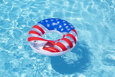 Foto 3 | Anillo Inflable Para Piscina Swimline Americana Glitter Multicolor - Venta Internacional.