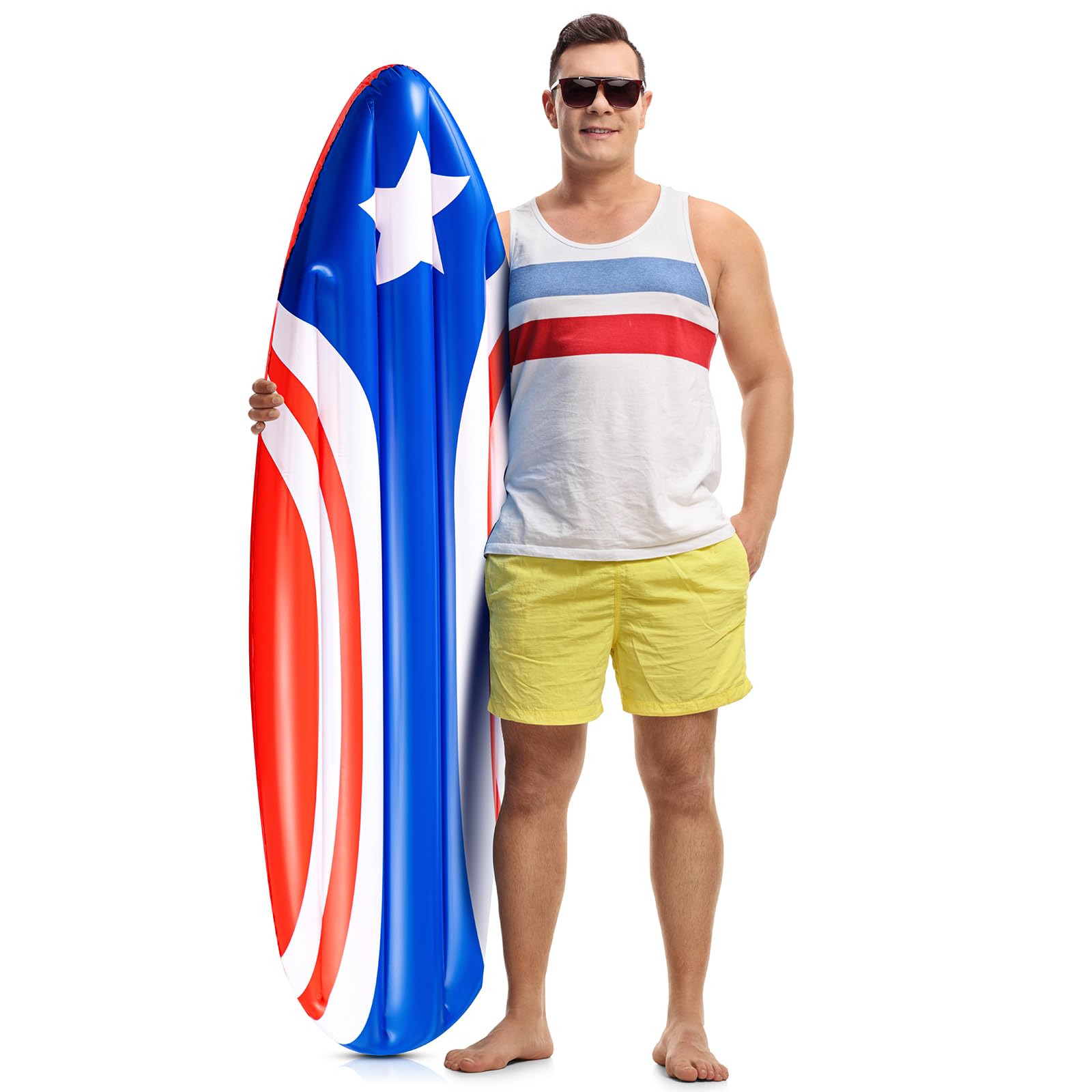Foto 2 pulgar | Tabla De Surf Inflable Cunhill, Bandera Patriótica Estadounidense, 1 Pieza - Venta Internacional.