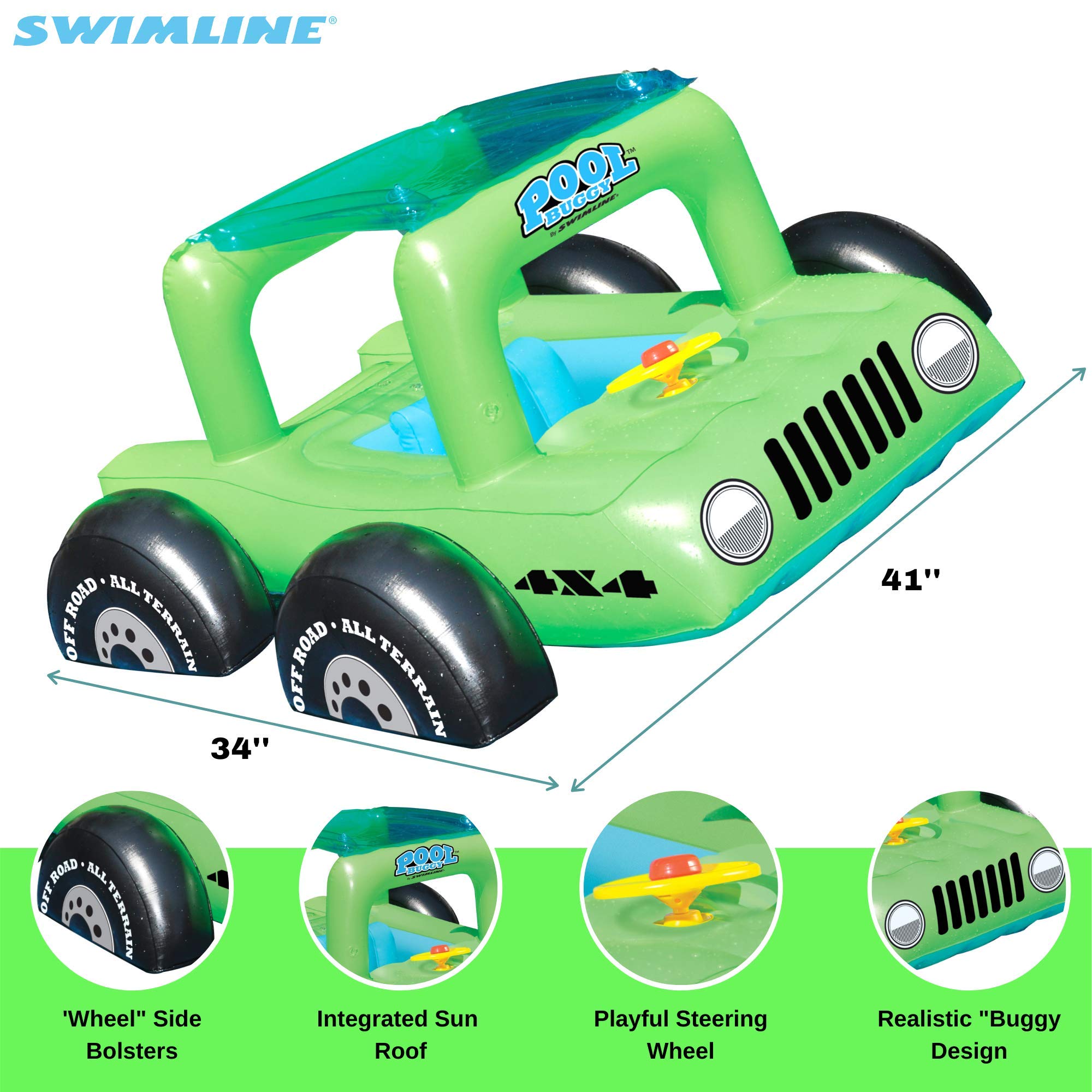 Foto 3 pulgar | Cochecito Inflable Para Piscina, Flotador, Línea De Natación - Venta Internacional.