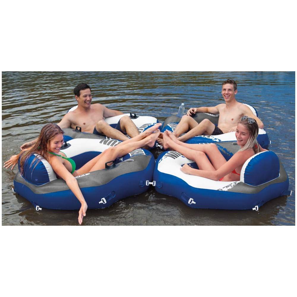 Foto 5 pulgar | Flotador Inflable Para Balsa Con Tubo Intex River Run Para 1 Persona, Paquete De 6 - Venta Internacional.